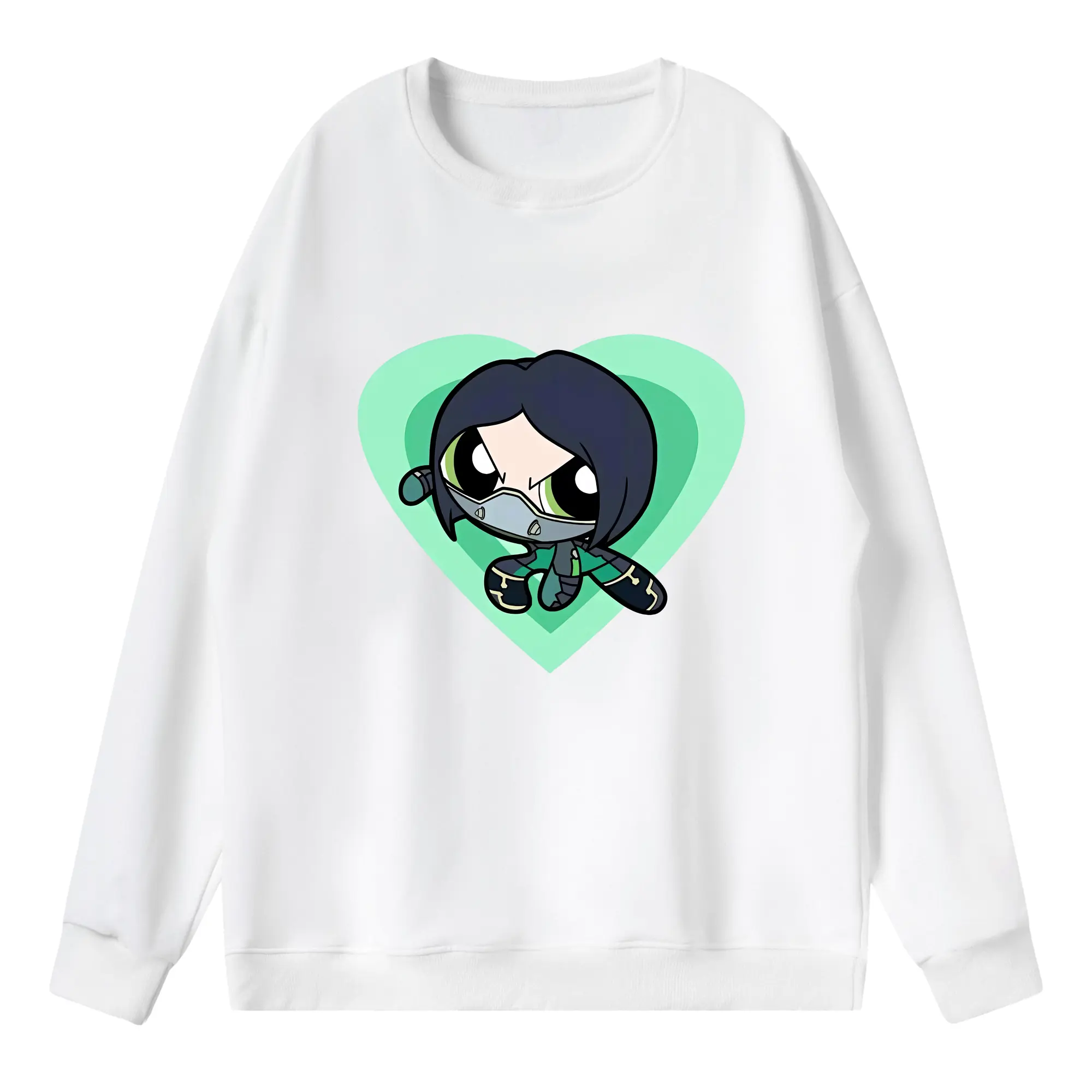 VALORANT グッズ,ヴァイパー - 薄手 クルーネック スウェット 裏毛260g · ポリエステル 春秋向け カジュアル 男女兼用 · トレーナー デイリー スポーツ 散歩に最適