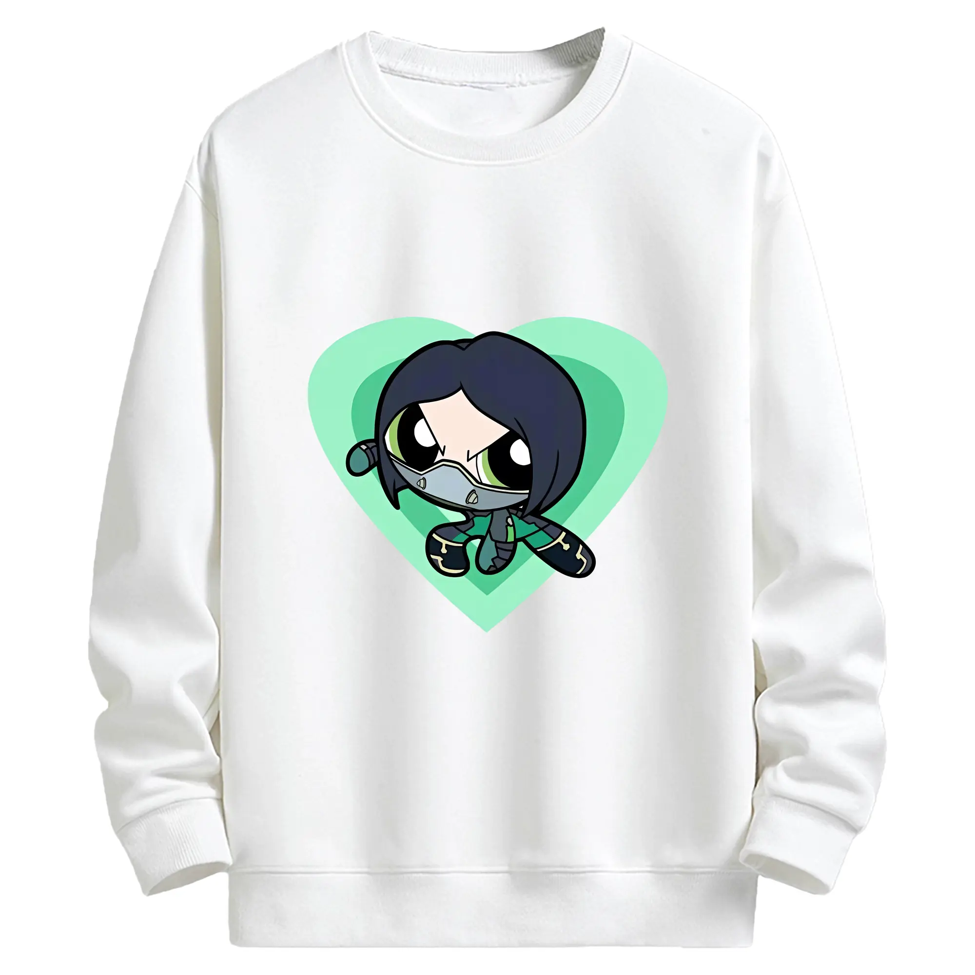 VALORANT グッズ,ヴァイパー - キッズ クルーネックスウェットシャツ ・ フロントプリント ・ 綿80％ ポリエステル20％ ・ 快適 通学 スポーツ 日常使い お散歩用