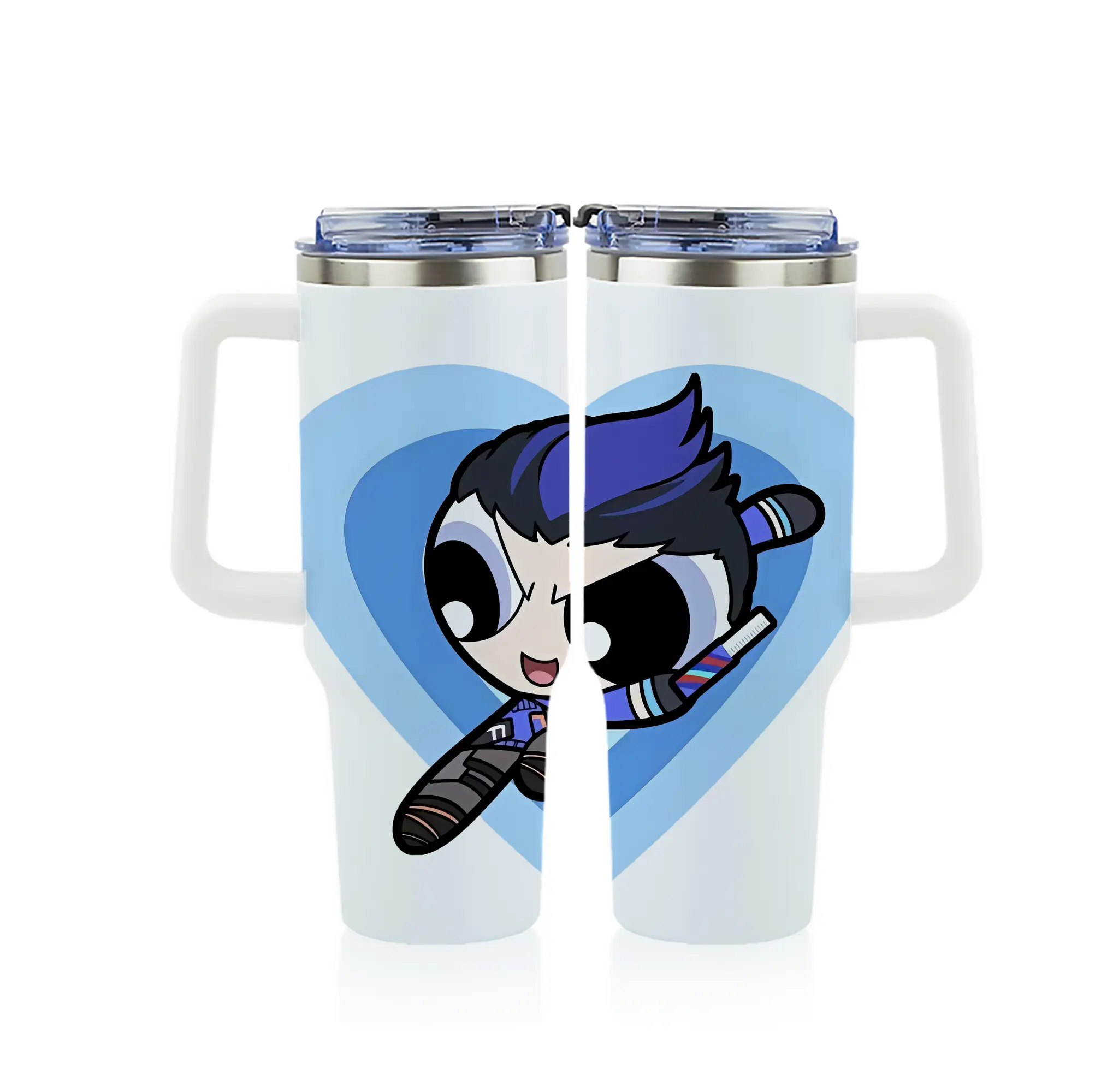 VALORANT グッズ,ヨル - 1200mL フルプリント車用タンブラー ・ 304ステンレス 内側 ・ 201ステンレス 外側 ・ 保温 保冷 ・ 通勤 ドライブ アウトドア用