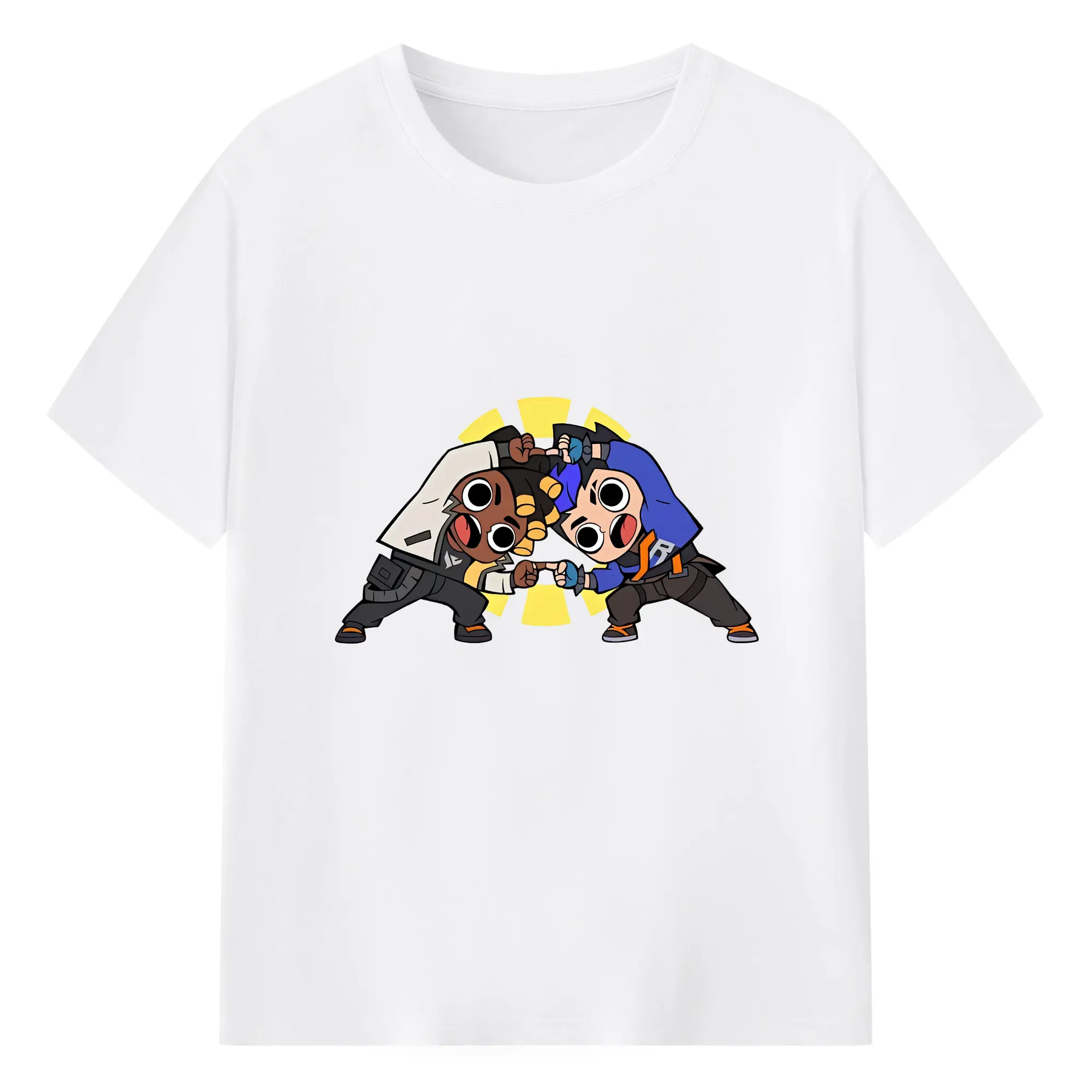 VALORANT グッズ,ヨル - 綿100％ 半袖Tシャツ ・ フロントプリント ・ 快適 通気性 ・ 日常使い 散歩 スポーツ用