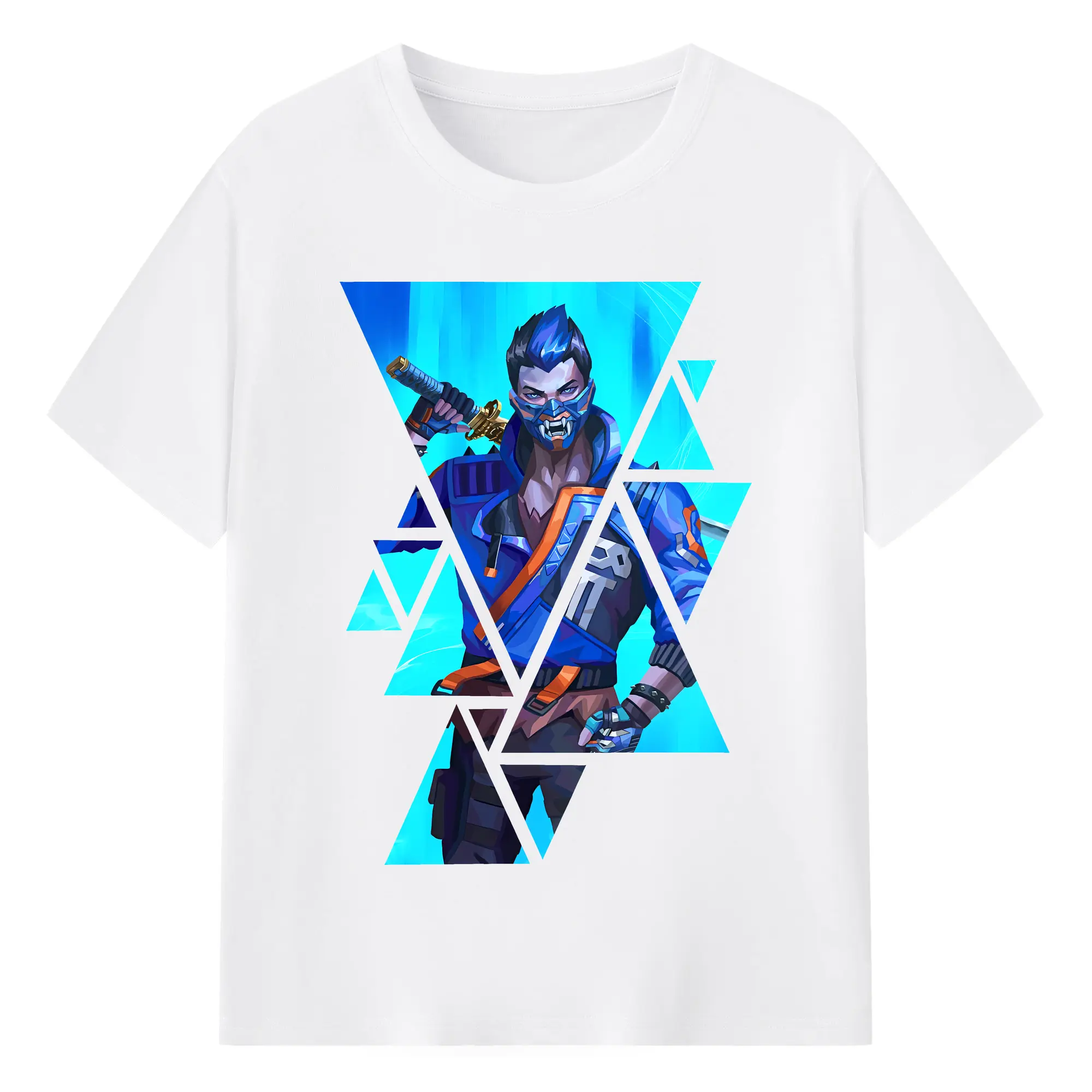 VALORANT グッズ,ヨル - 綿100％ 半袖Tシャツ ・ フロントプリント ・ 快適 通気性 ・ 日常使い 散歩 スポーツ用