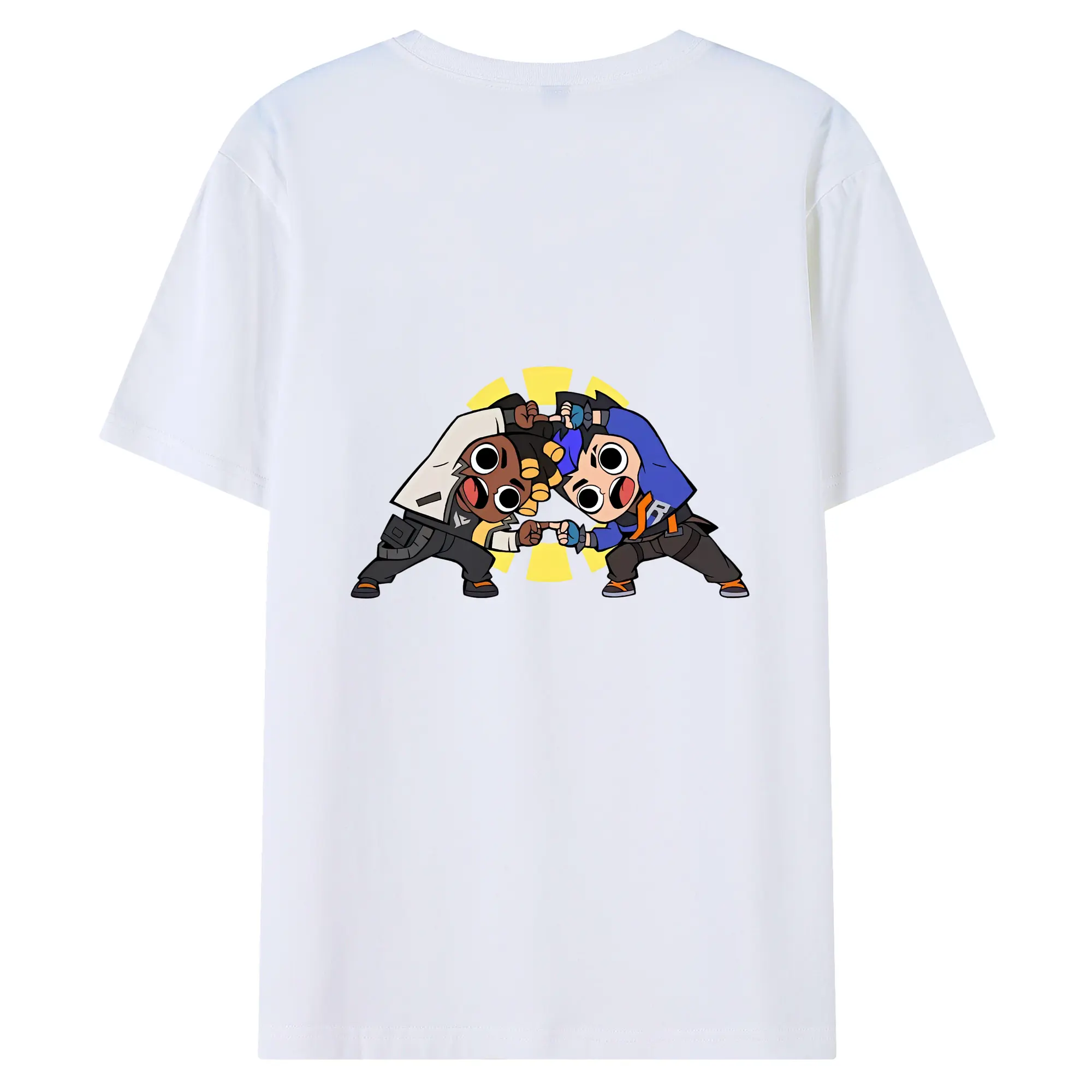 VALORANT グッズ,ヨル - 綿100％ 半袖Tシャツ ・ バックプリント ・ 快適 通気性 ・ 日常使い 散歩 スポーツ用