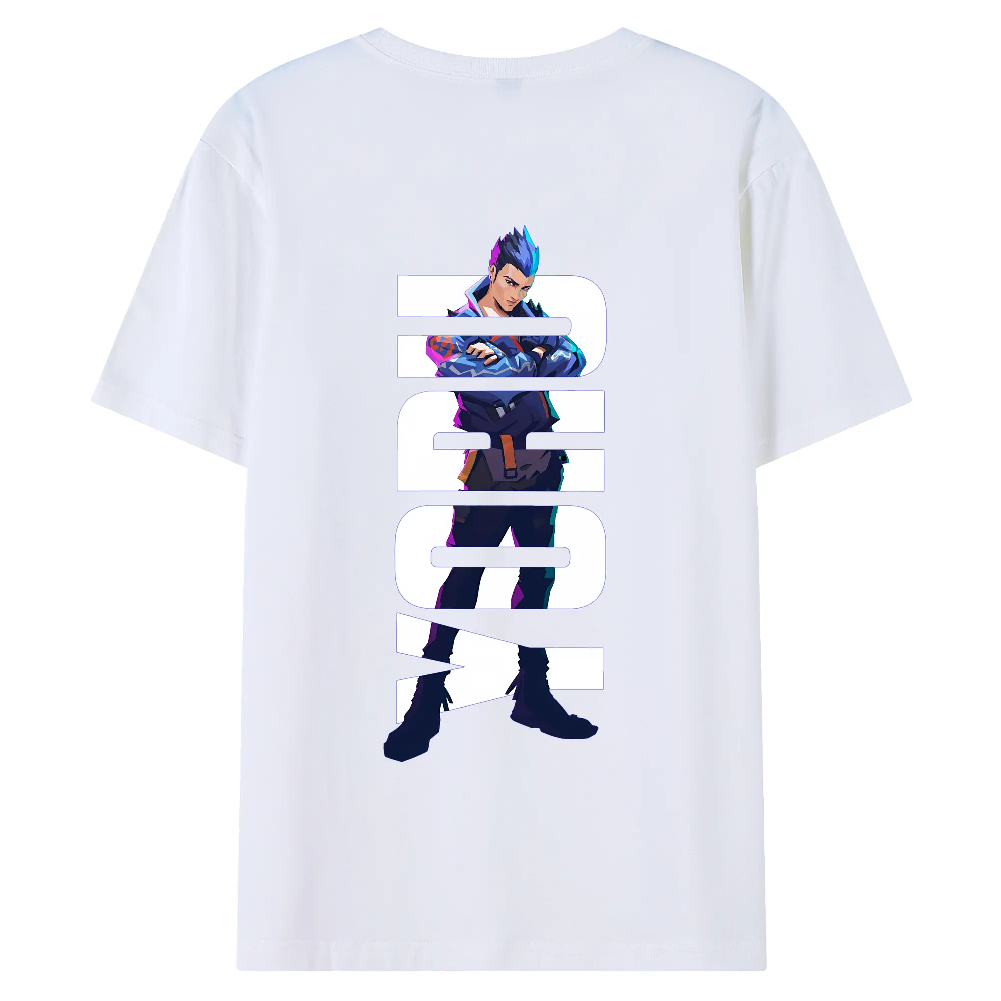 VALORANT グッズ,ヨル - 綿100％ 半袖Tシャツ ・ バックプリント ・ 快適 通気性 ・ 日常使い 散歩 スポーツ用