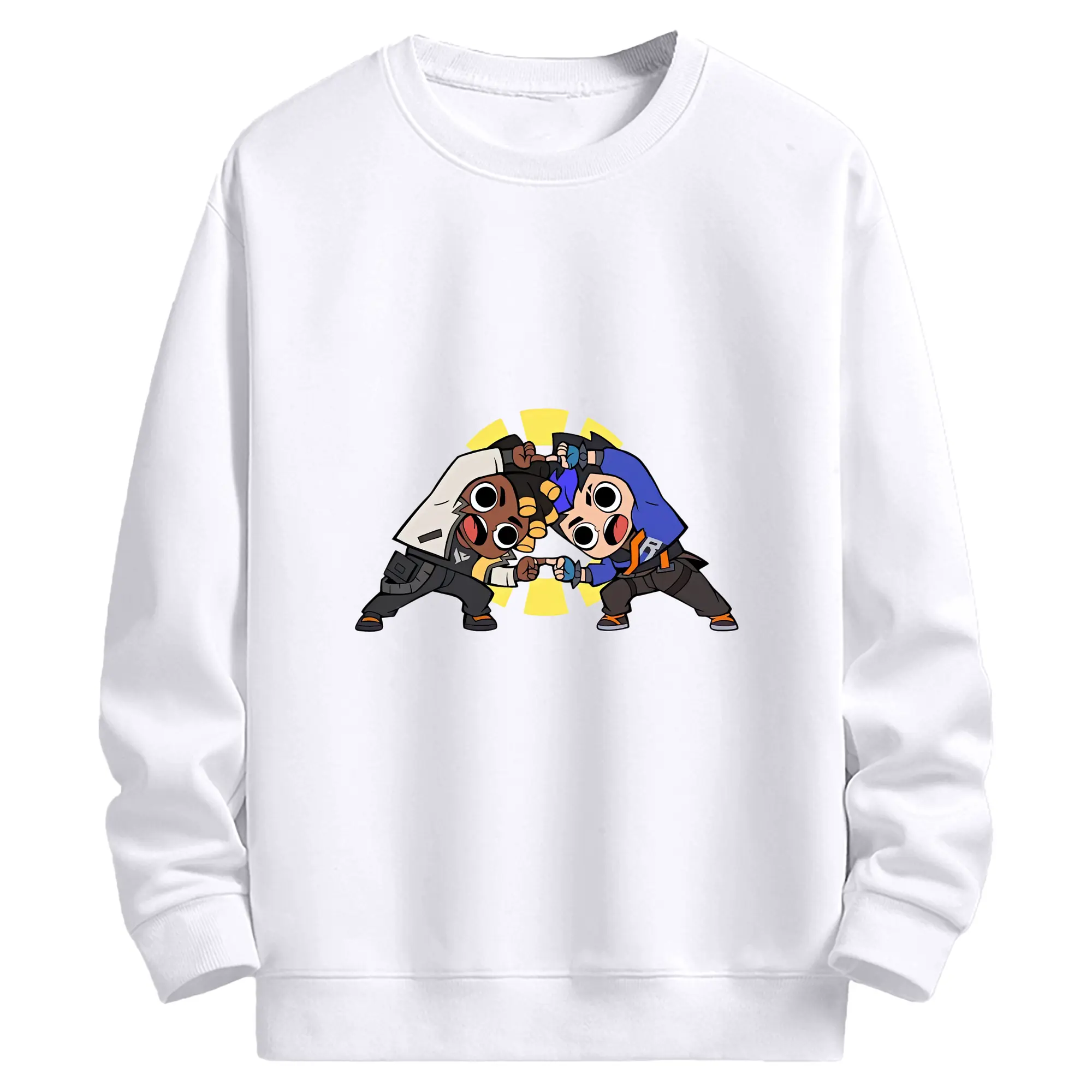 VALORANT グッズ,ヨル - 高品質 クルーネック スウェット ・ コットン59％ ポリエステル41％ ・ ユニセックス 長袖 トレーナー ・ カジュアル デイリー スポーツ 散歩用