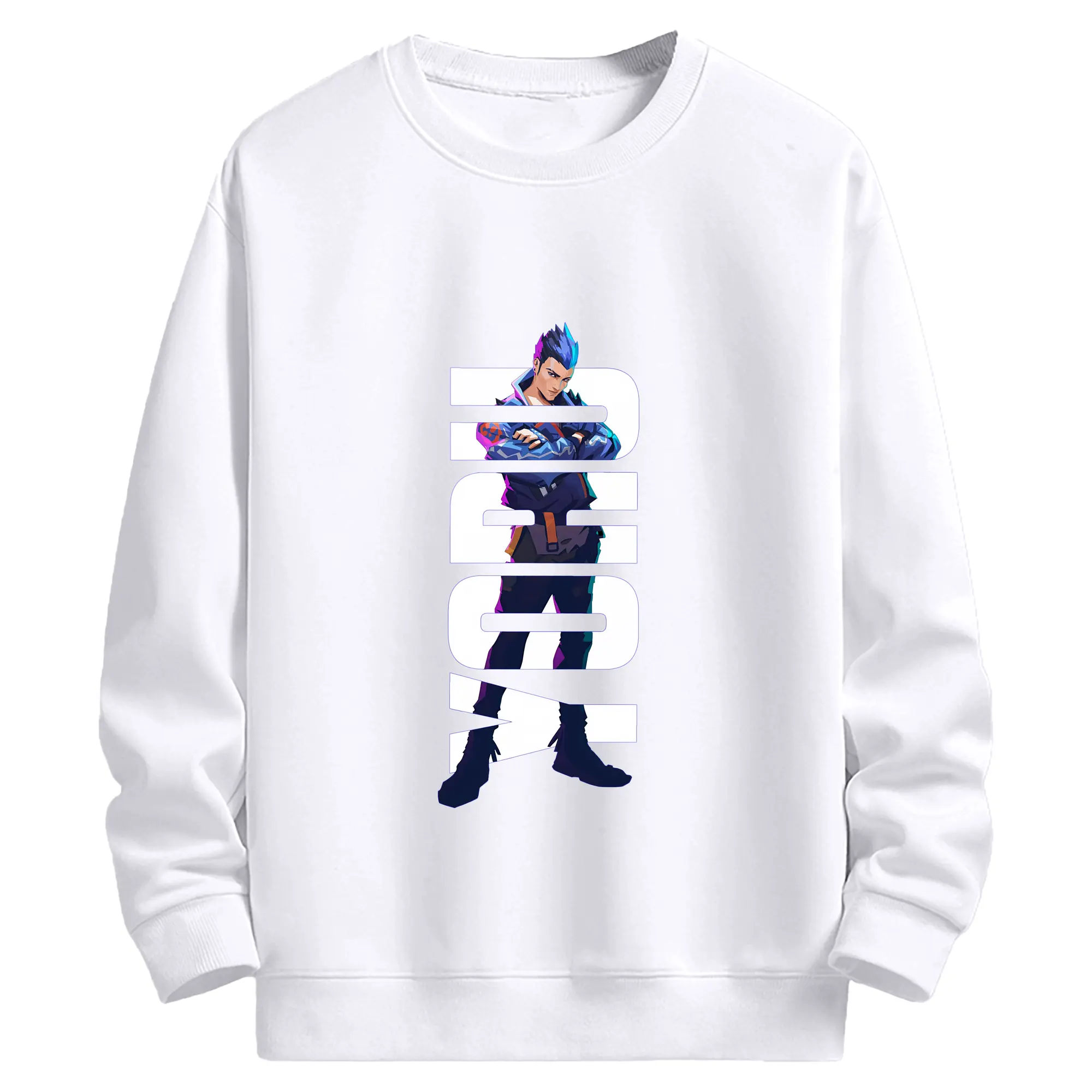 VALORANT グッズ,ヨル - 高品質 クルーネック スウェット ・ コットン59％ ポリエステル41％ ・ ユニセックス 長袖 トレーナー ・ カジュアル デイリー スポーツ 散歩用