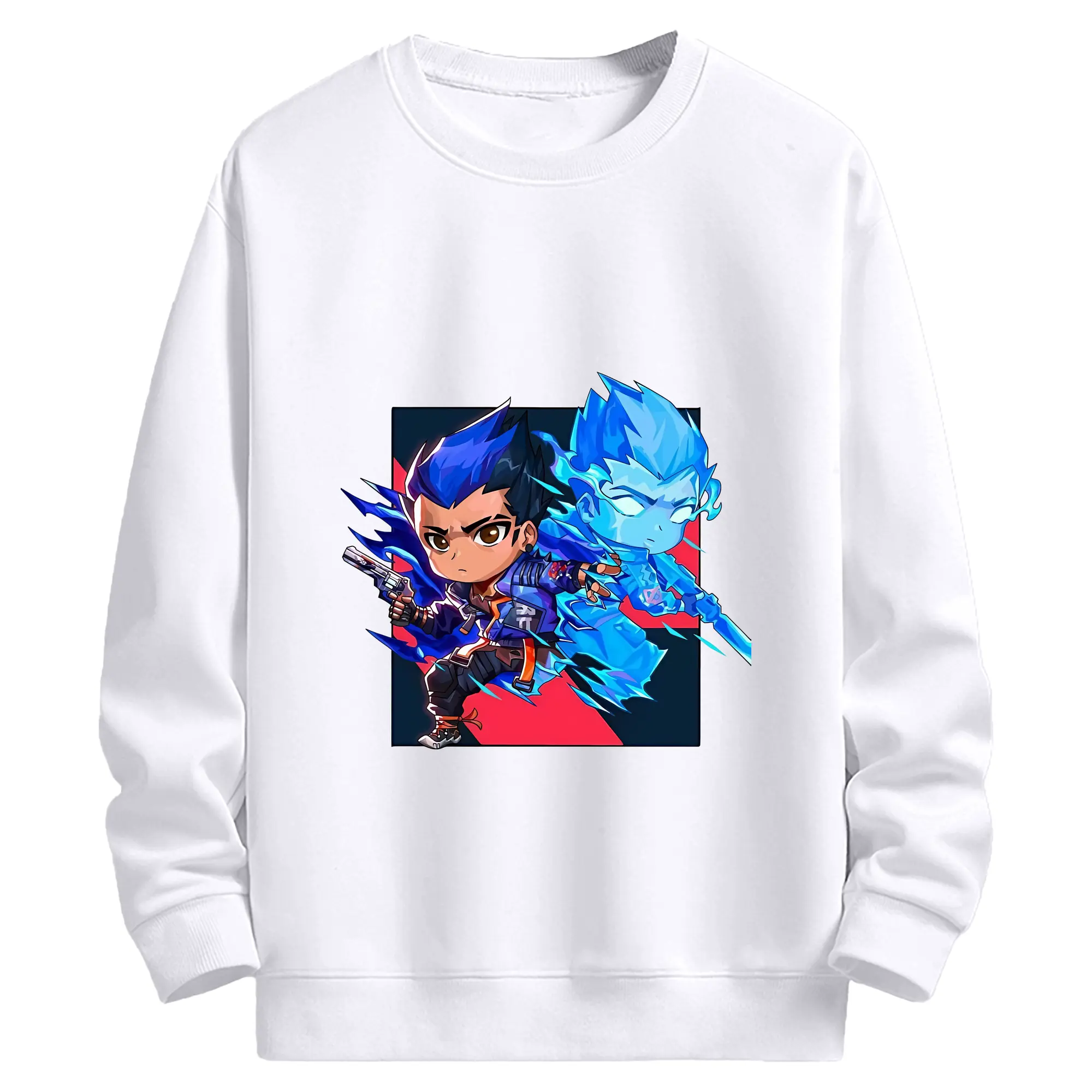 VALORANT グッズ,ヨル - 高品質 クルーネック スウェット ・ コットン59％ ポリエステル41％ ・ ユニセックス 長袖 トレーナー ・ カジュアル デイリー スポーツ 散歩用