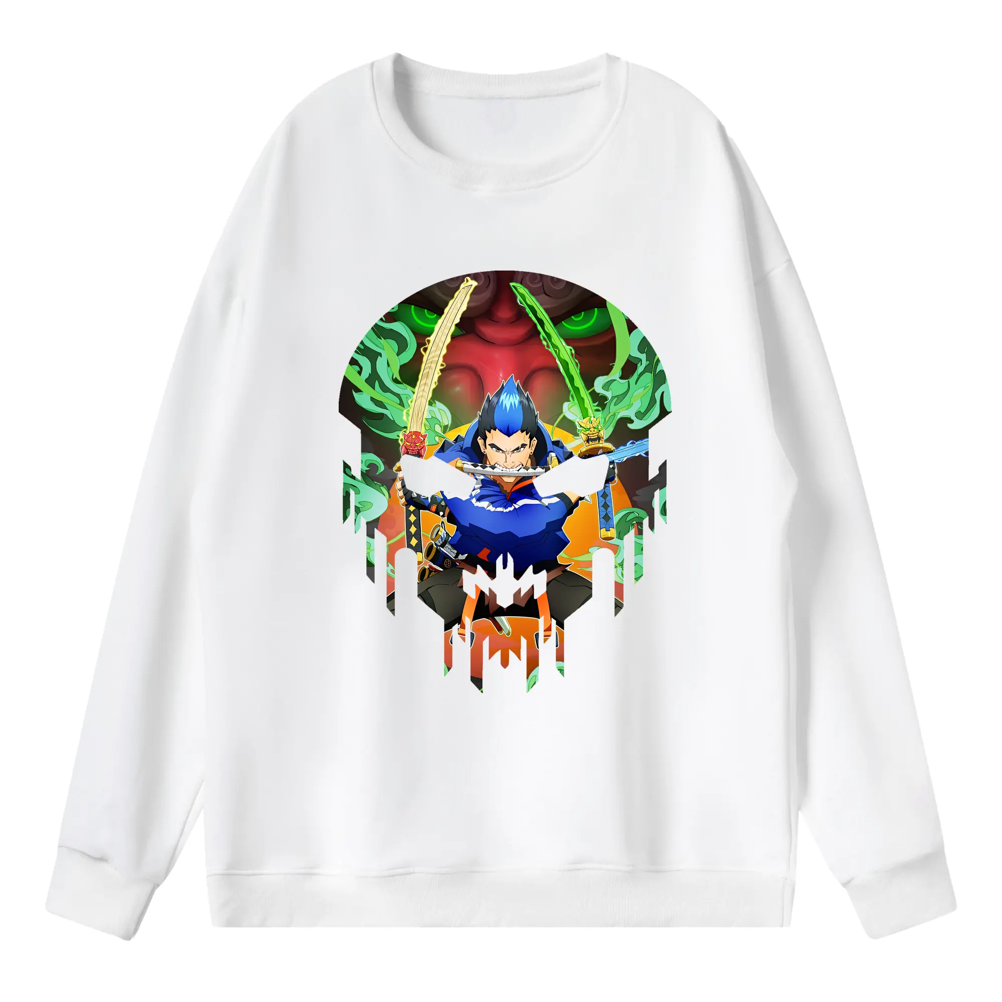 VALORANT グッズ,ヨル - 薄手 クルーネック スウェット 裏毛260g · ポリエステル 春秋向け カジュアル 男女兼用 · トレーナー デイリー スポーツ 散歩に最適