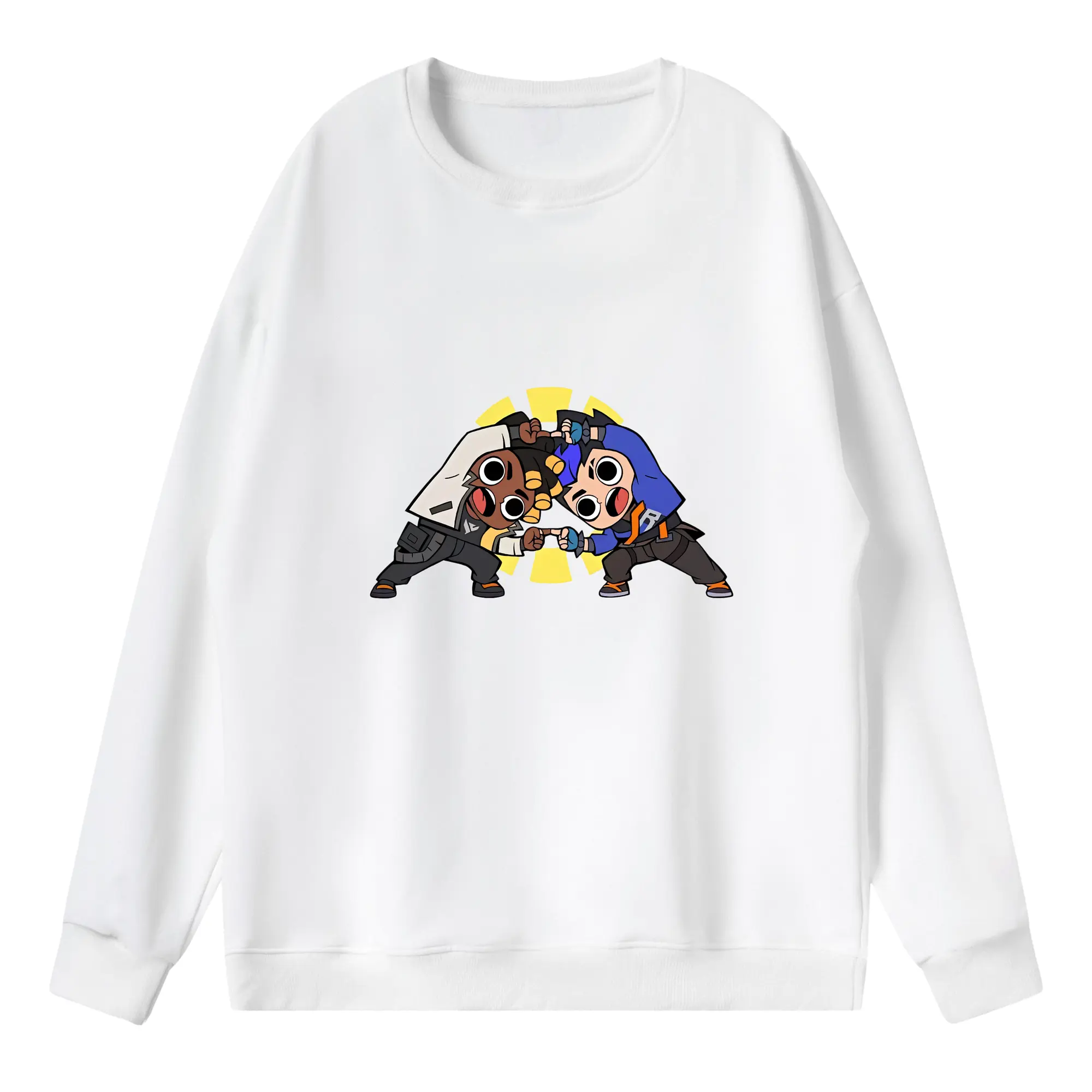 VALORANT グッズ,ヨル - 薄手 クルーネック スウェット 裏毛260g · ポリエステル 春秋向け カジュアル 男女兼用 · トレーナー デイリー スポーツ 散歩に最適