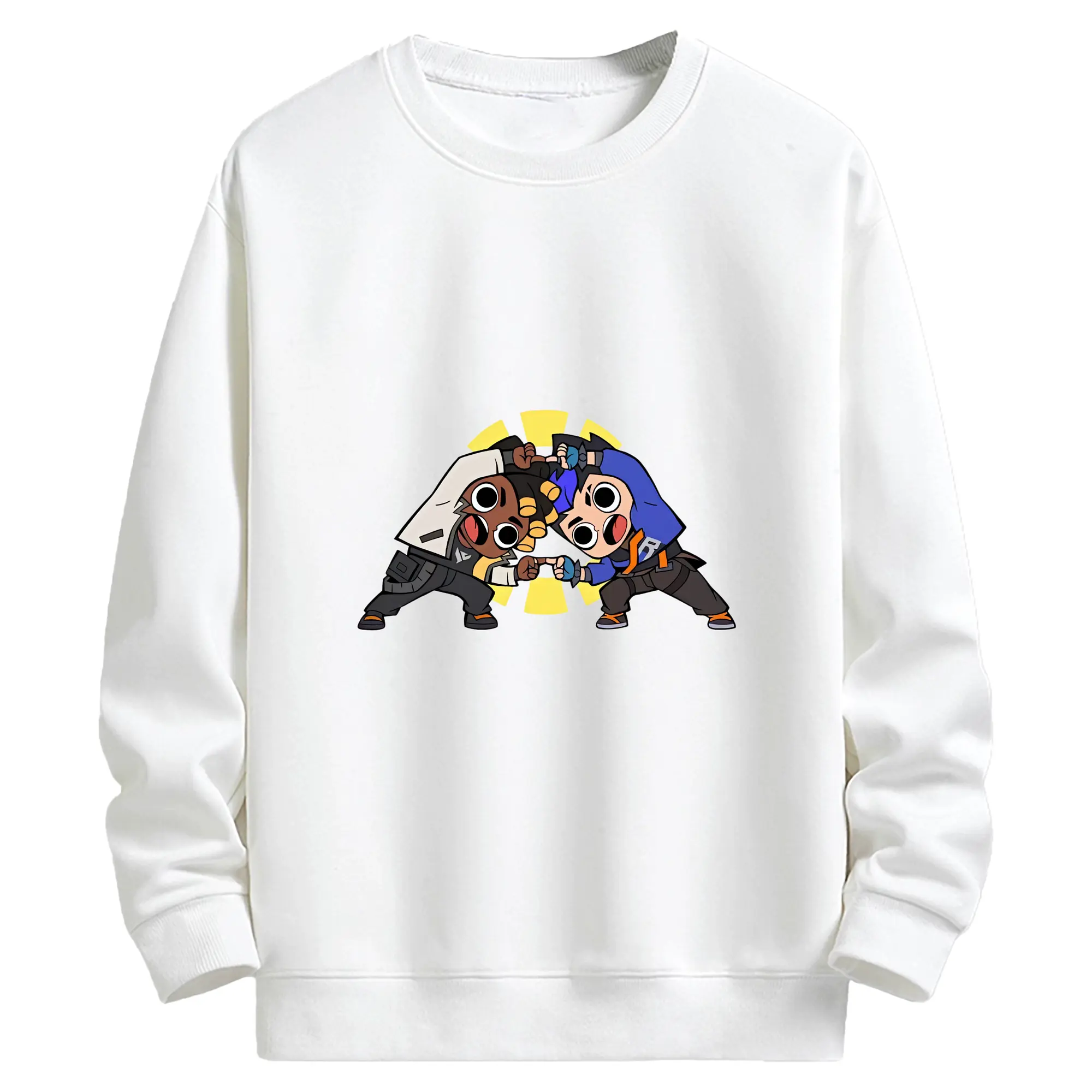 VALORANT グッズ,ヨル - キッズ クルーネックスウェットシャツ ・ フロントプリント ・ 綿80％ ポリエステル20％ ・ 快適 通学 スポーツ 日常使い お散歩用