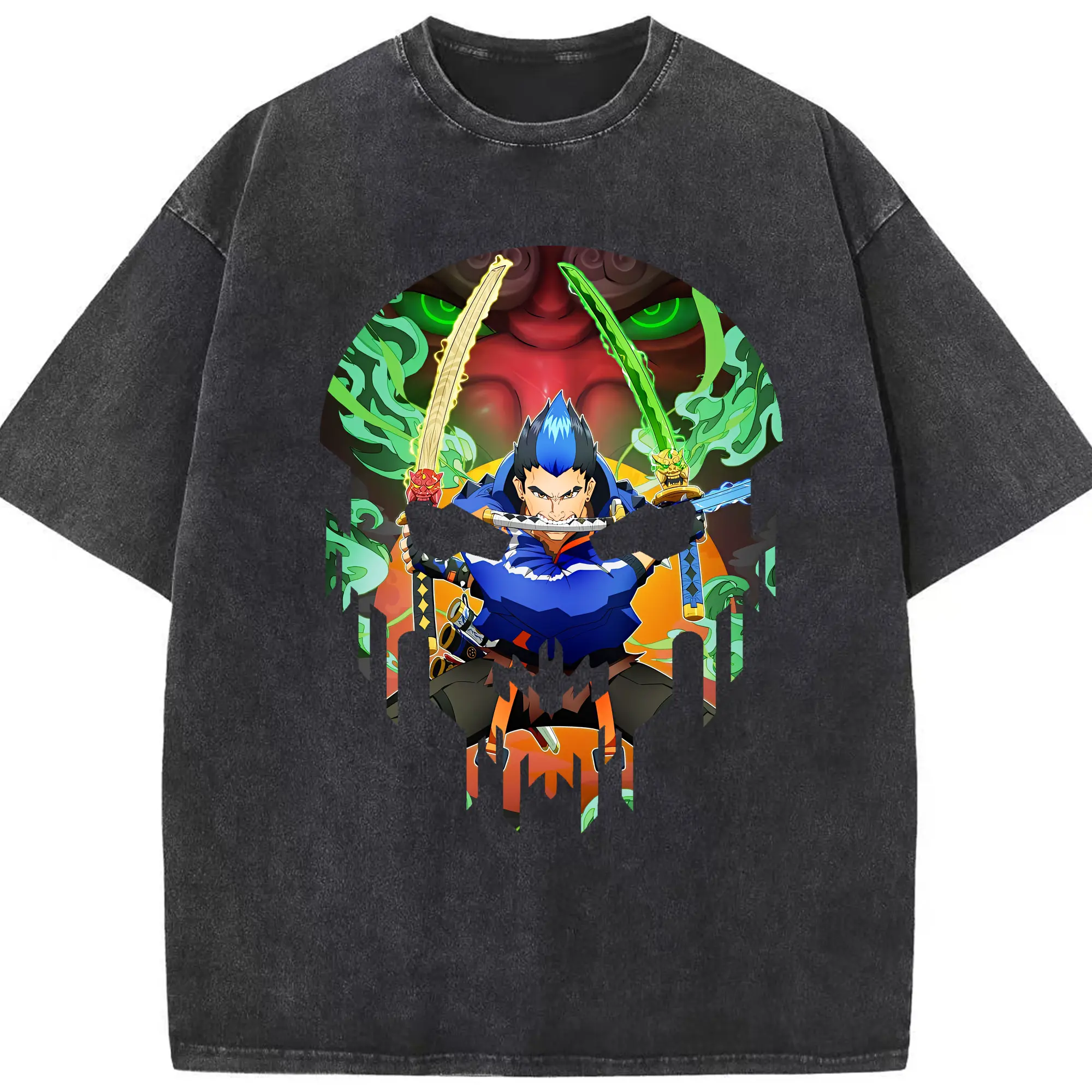 VALORANT グッズ,ヨル - 綿100％ ヴィンテージ風 半袖Tシャツ ・ フロントプリント ・ 柔らか肌触り ・ 通気性 快適 ・ スポーツ カジュアル 外出用