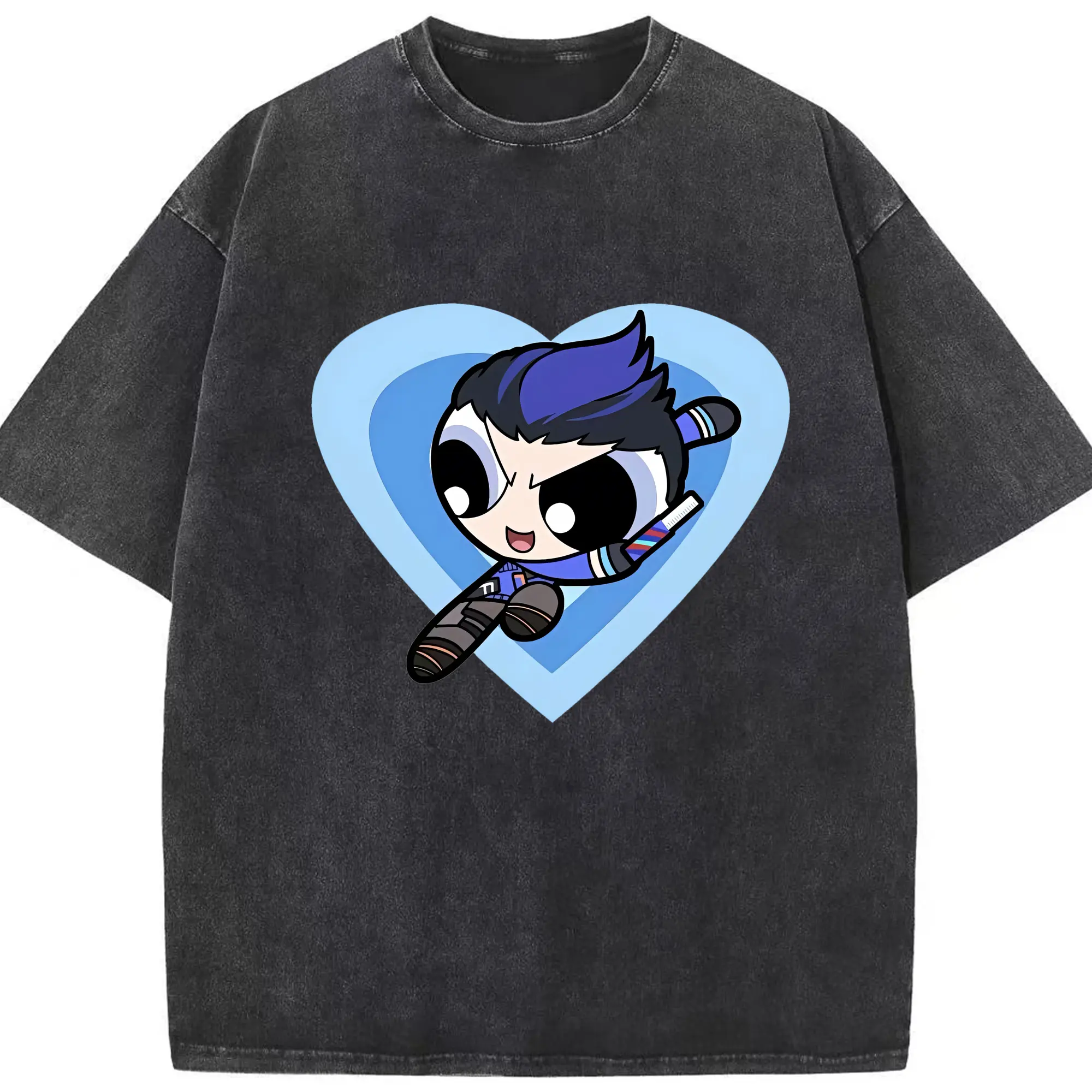 VALORANT グッズ,ヨル - 綿100％ ヴィンテージ風 半袖Tシャツ ・ フロントプリント ・ 柔らか肌触り ・ 通気性 快適 ・ スポーツ カジュアル 外出用