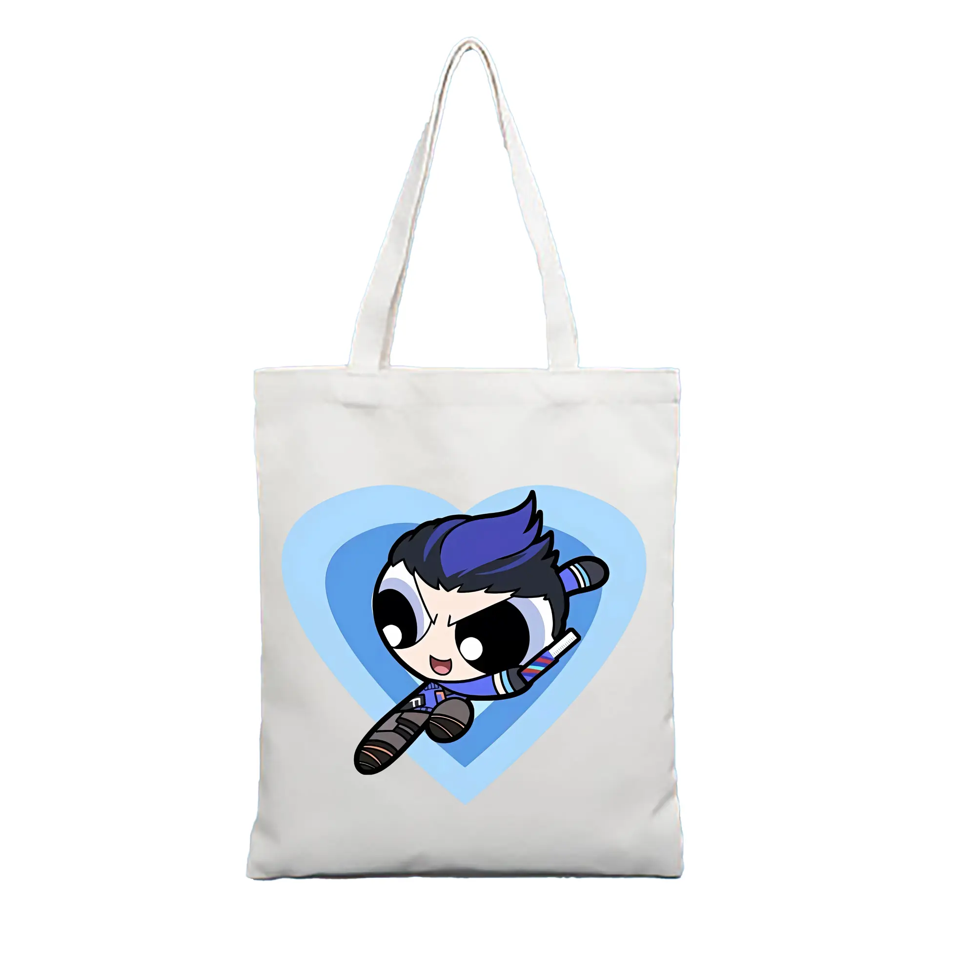 VALORANT グッズ,ヨル - 縦型キャンバス手提げバッグ（トートバッグ） ・ キャンバス素材 ・ ショッピング用 ・ 軽量 丈夫 お手入れ簡単