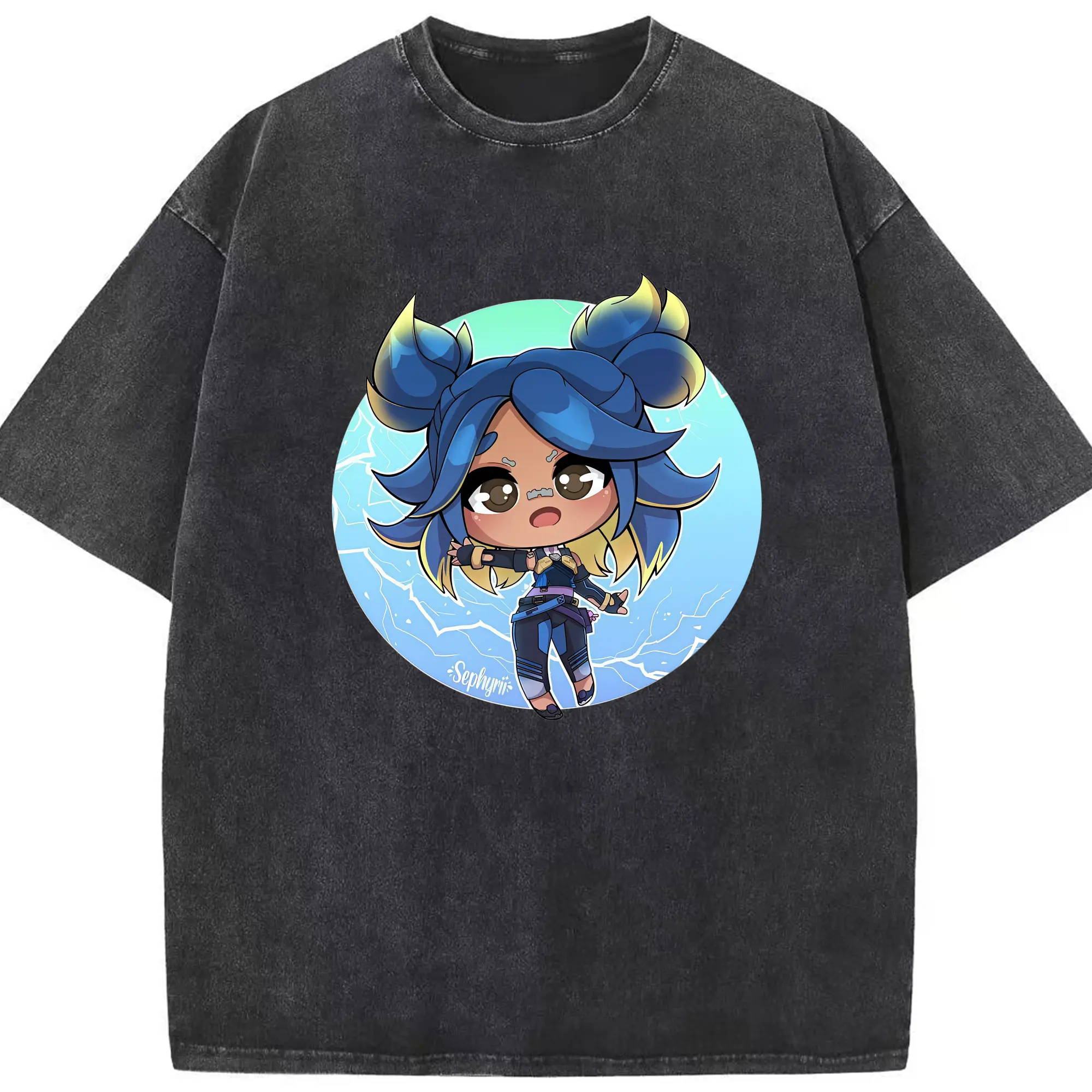 VALORANT グッズ,ネオン - 綿100％ ヴィンテージ風 半袖Tシャツ ・ フロントプリント ・ 柔らか肌触り ・ 通気性 快適 ・ スポーツ カジュアル 外出用