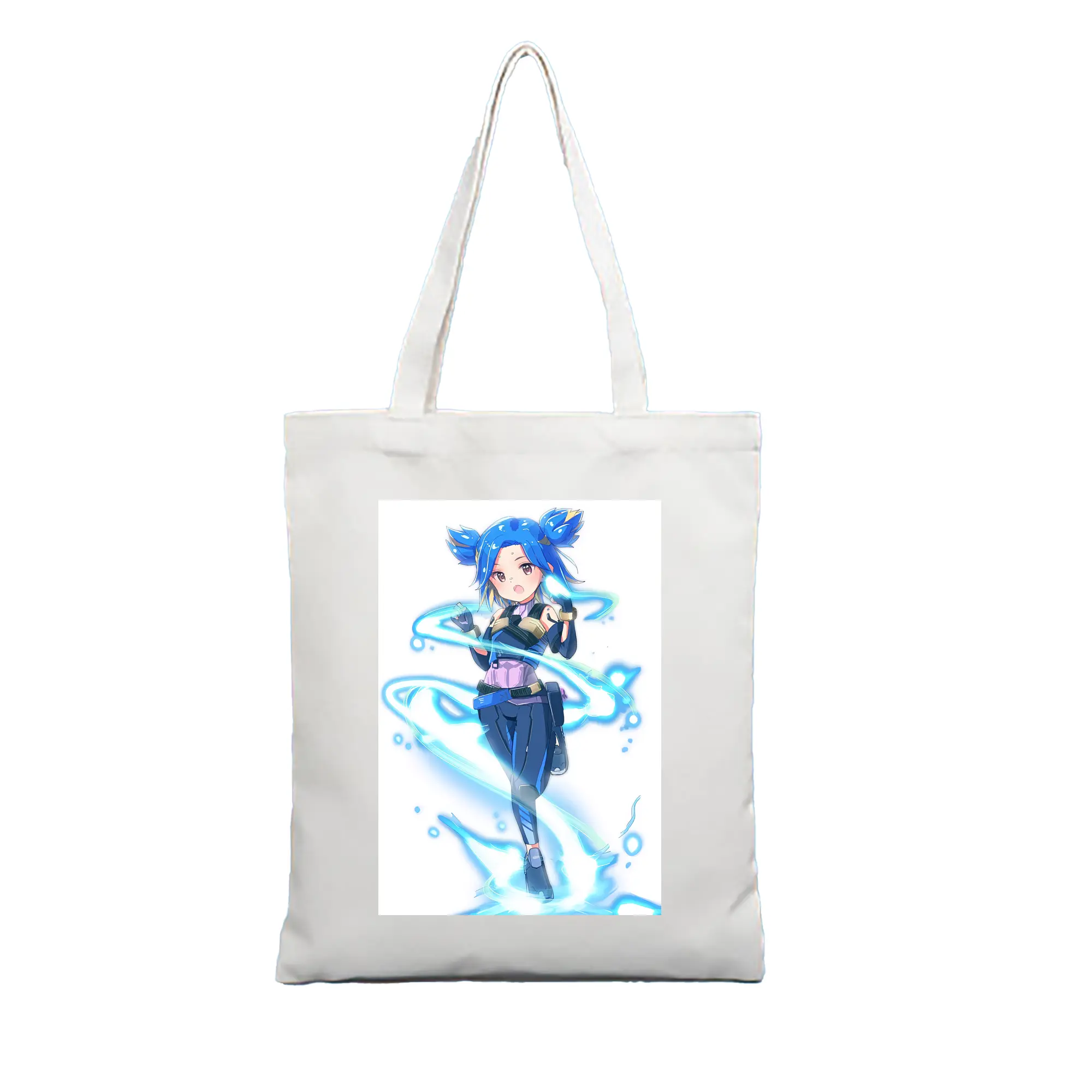 VALORANT グッズ,ネオン - 縦型キャンバス手提げバッグ（トートバッグ） ・ キャンバス素材 ・ ショッピング用 ・ 軽量 丈夫 お手入れ簡単