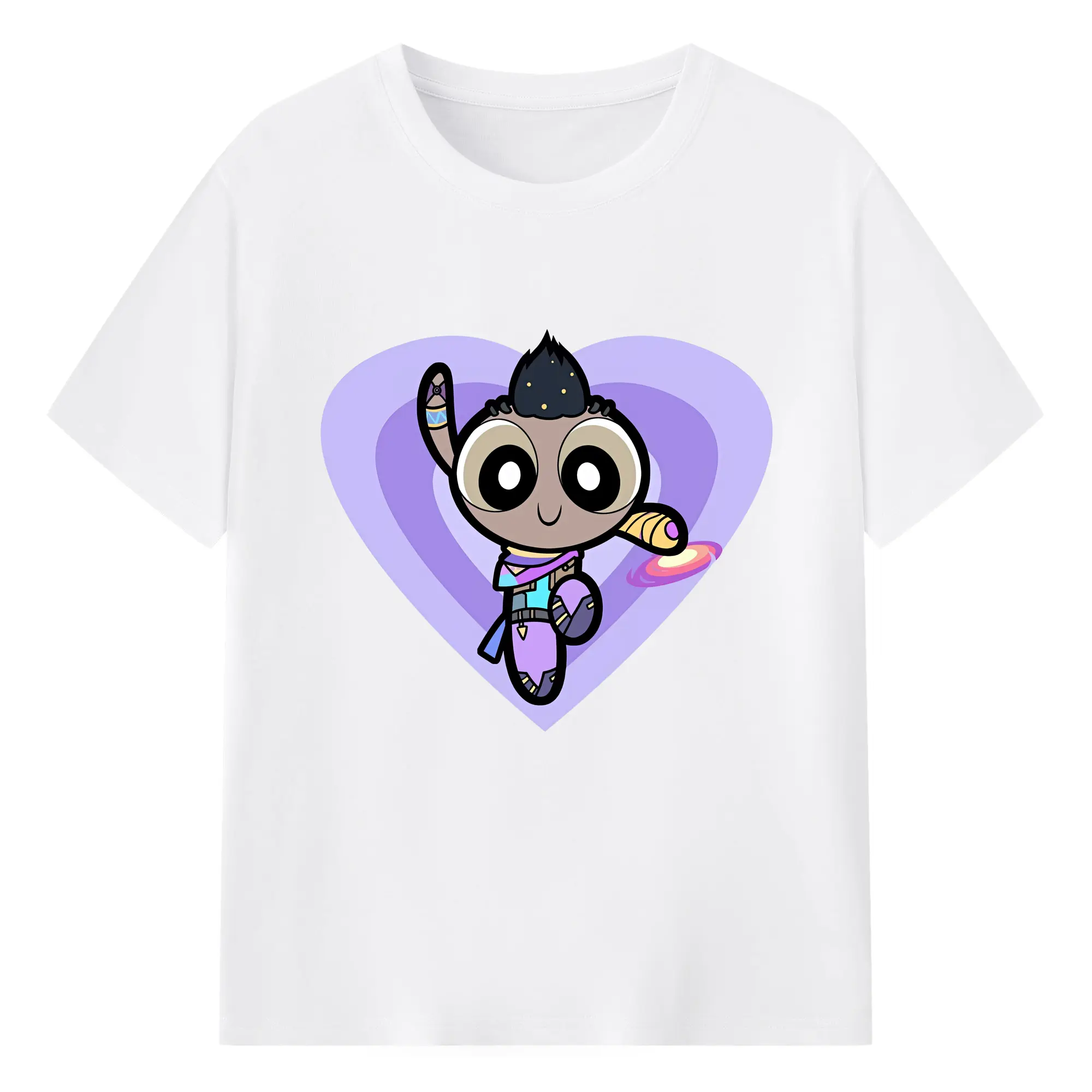 VALORANT グッズ,アストラ - 綿100％ 半袖Tシャツ ・ フロントプリント ・ 快適 通気性 ・ 日常使い 散歩 スポーツ用