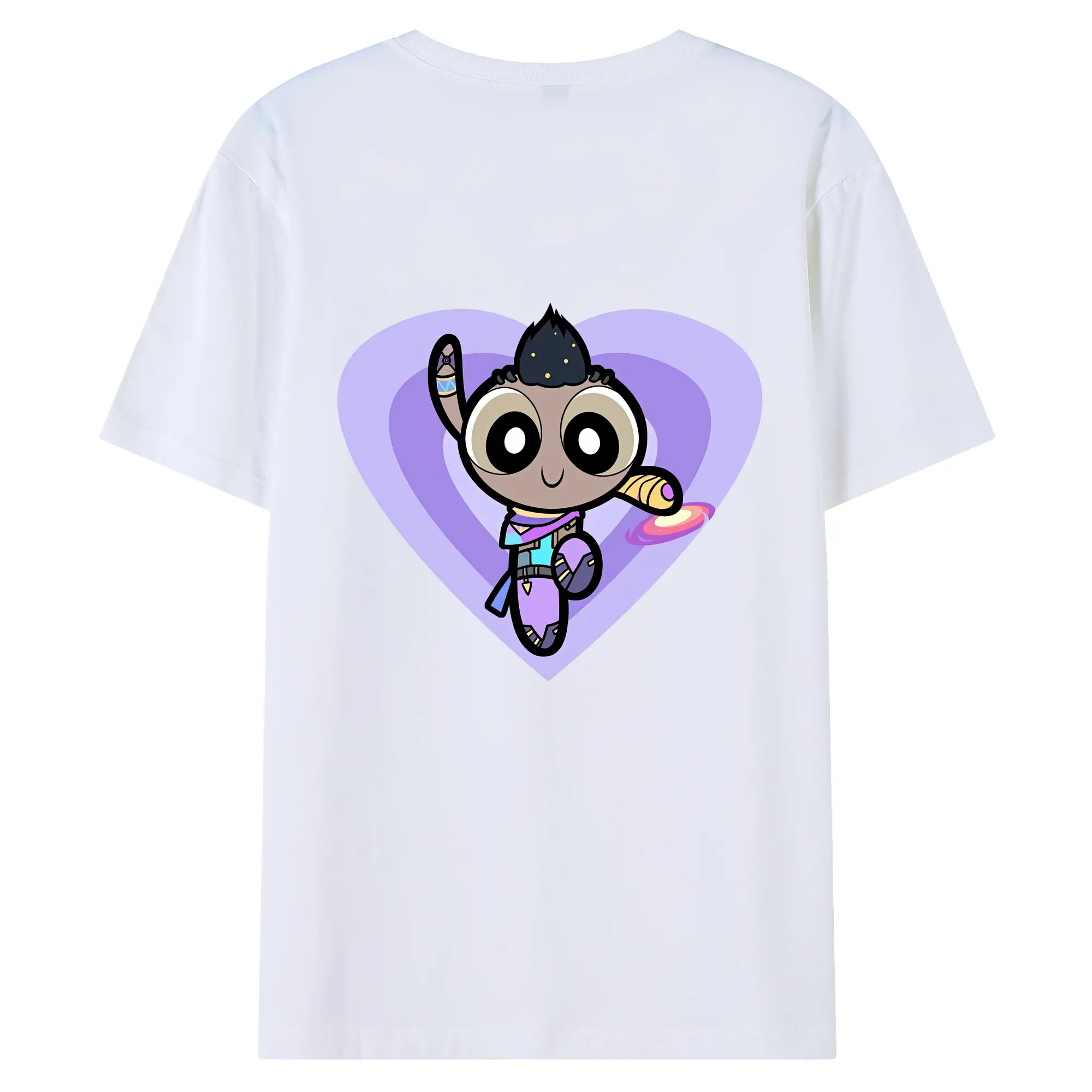 VALORANT グッズ,アストラ - 綿100％ 半袖Tシャツ ・ バックプリント ・ 快適 通気性 ・ 日常使い 散歩 スポーツ用