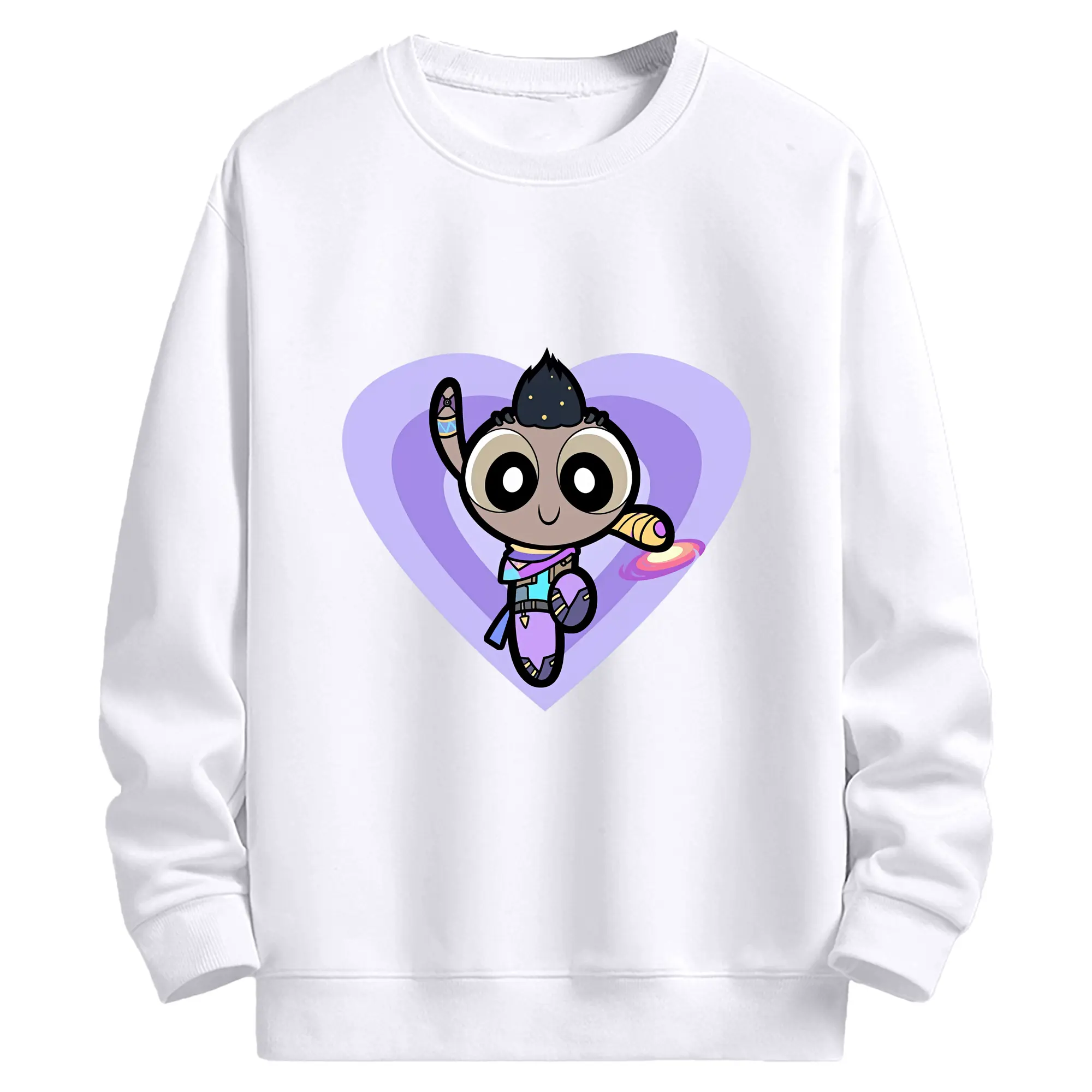 VALORANT グッズ,アストラ - 高品質 クルーネック スウェット ・ コットン59％ ポリエステル41％ ・ ユニセックス 長袖 トレーナー ・ カジュアル デイリー スポーツ 散歩用