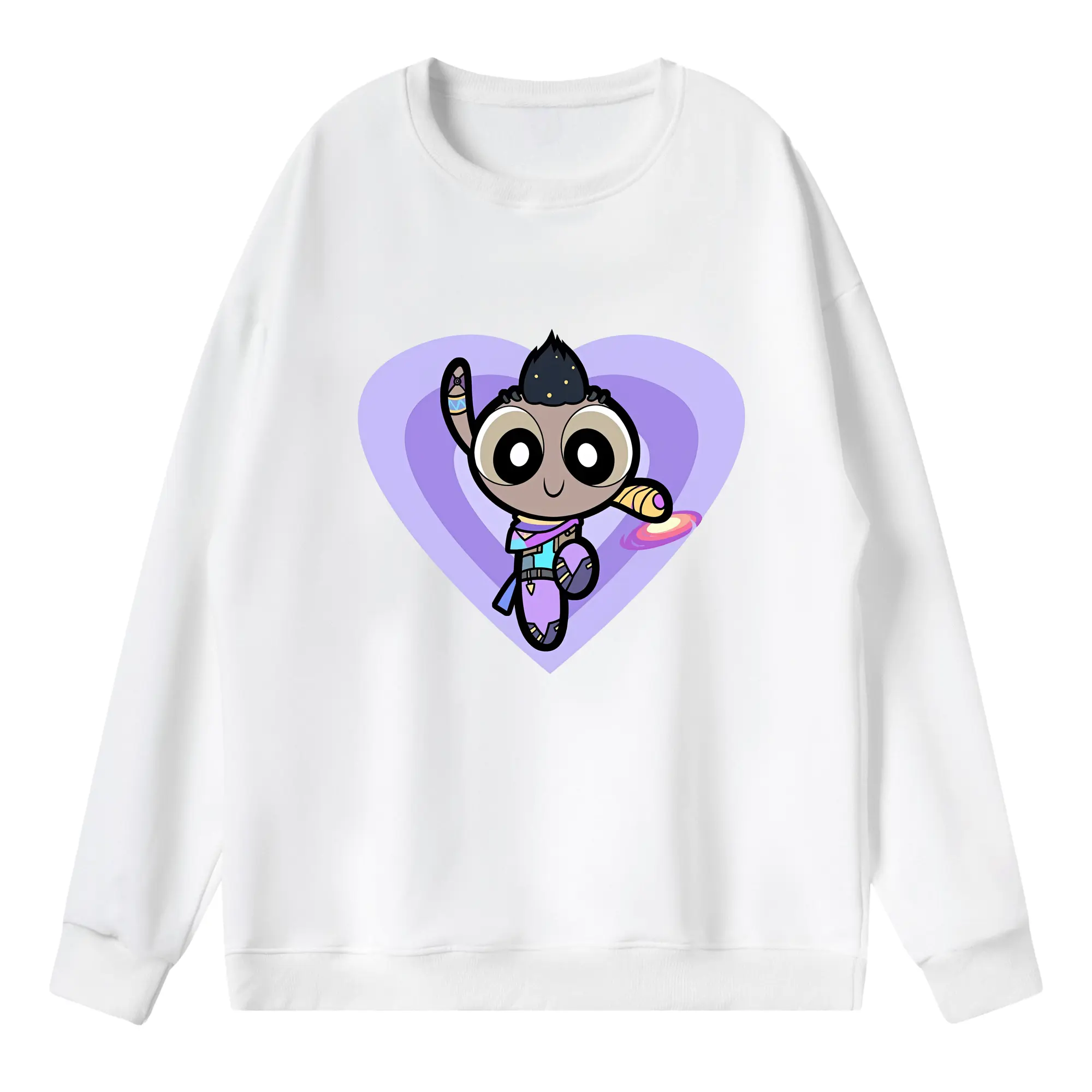 VALORANT グッズ,アストラ - 薄手 クルーネック スウェット 裏毛260g · ポリエステル 春秋向け カジュアル 男女兼用 · トレーナー デイリー スポーツ 散歩に最適