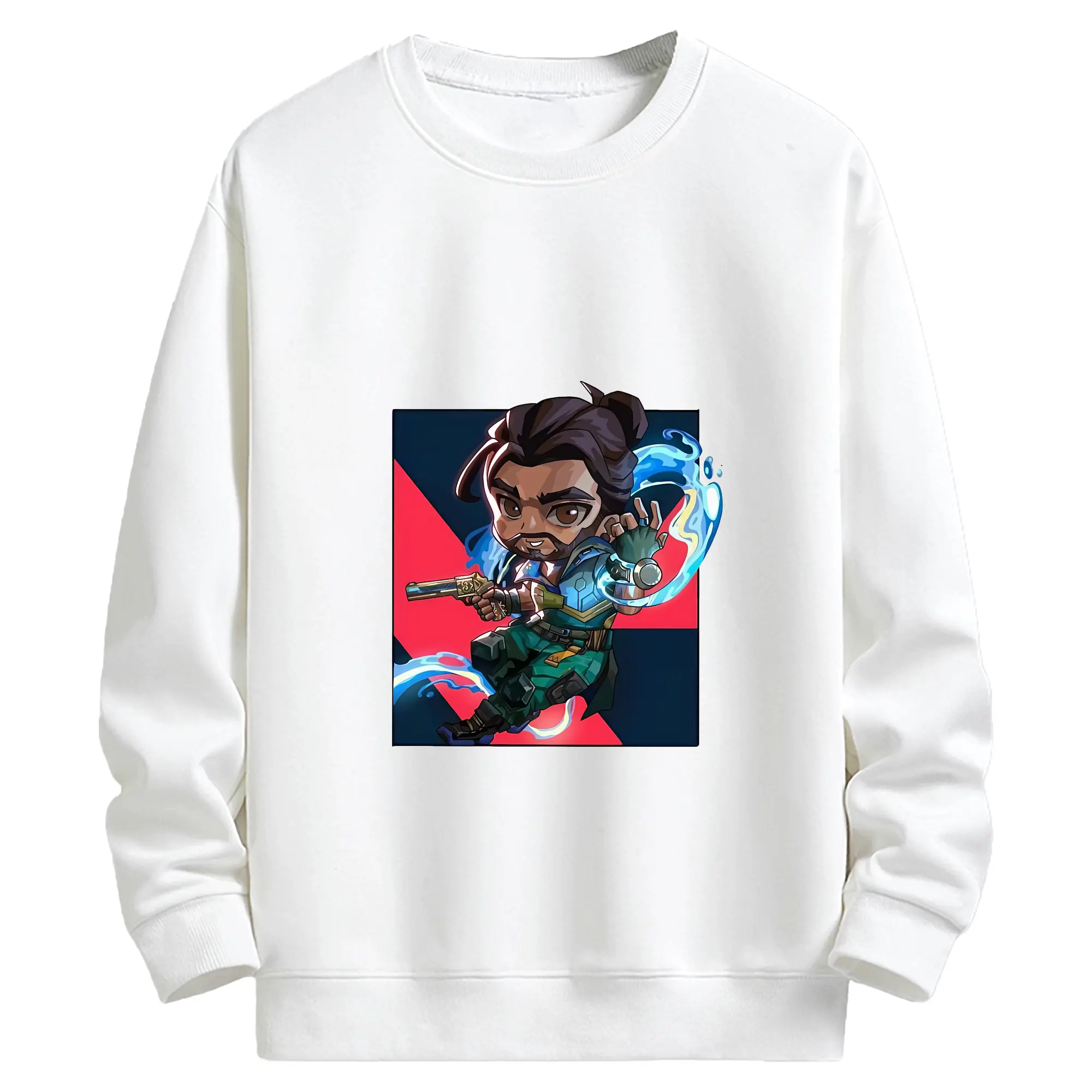 VALORANT グッズ,ハーバー - キッズ クルーネックスウェットシャツ ・ フロントプリント ・ 綿80％ ポリエステル20％ ・ 快適 通学 スポーツ 日常使い お散歩用