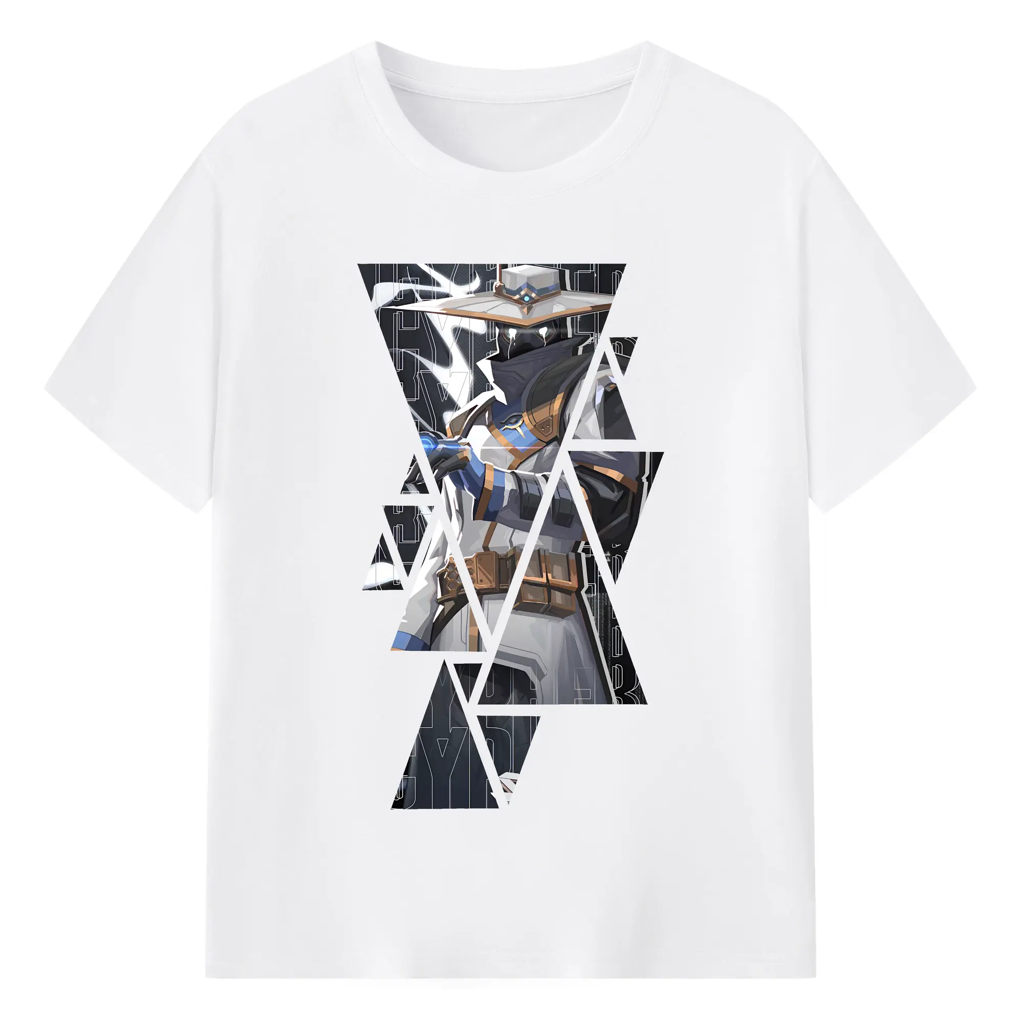 VALORANT グッズ,サイファー - 綿100％ 半袖Tシャツ ・ フロントプリント ・ 快適 通気性 ・ 日常使い 散歩 スポーツ用