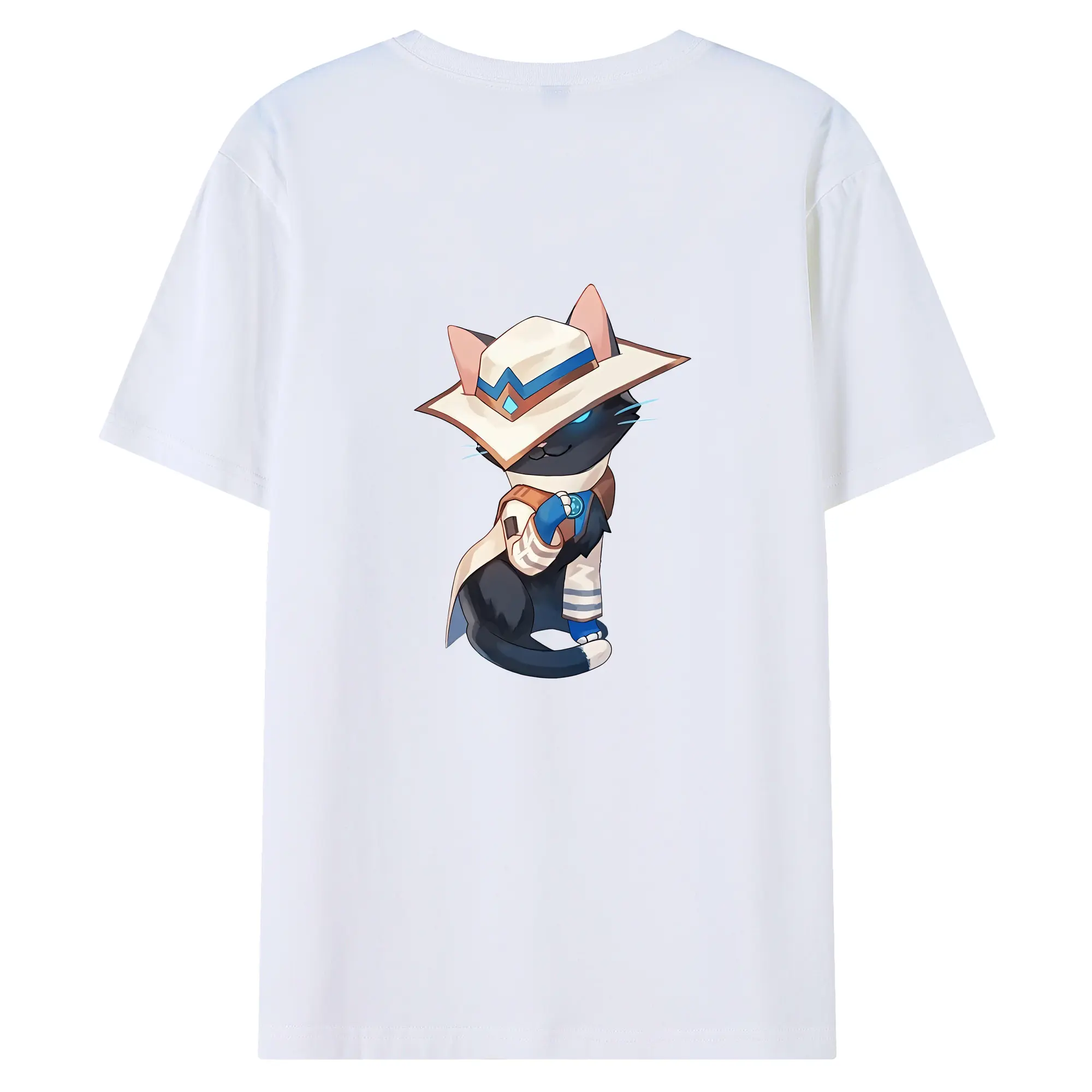 VALORANT グッズ,サイファー - 綿100％ 半袖Tシャツ ・ バックプリント ・ 快適 通気性 ・ 日常使い 散歩 スポーツ用