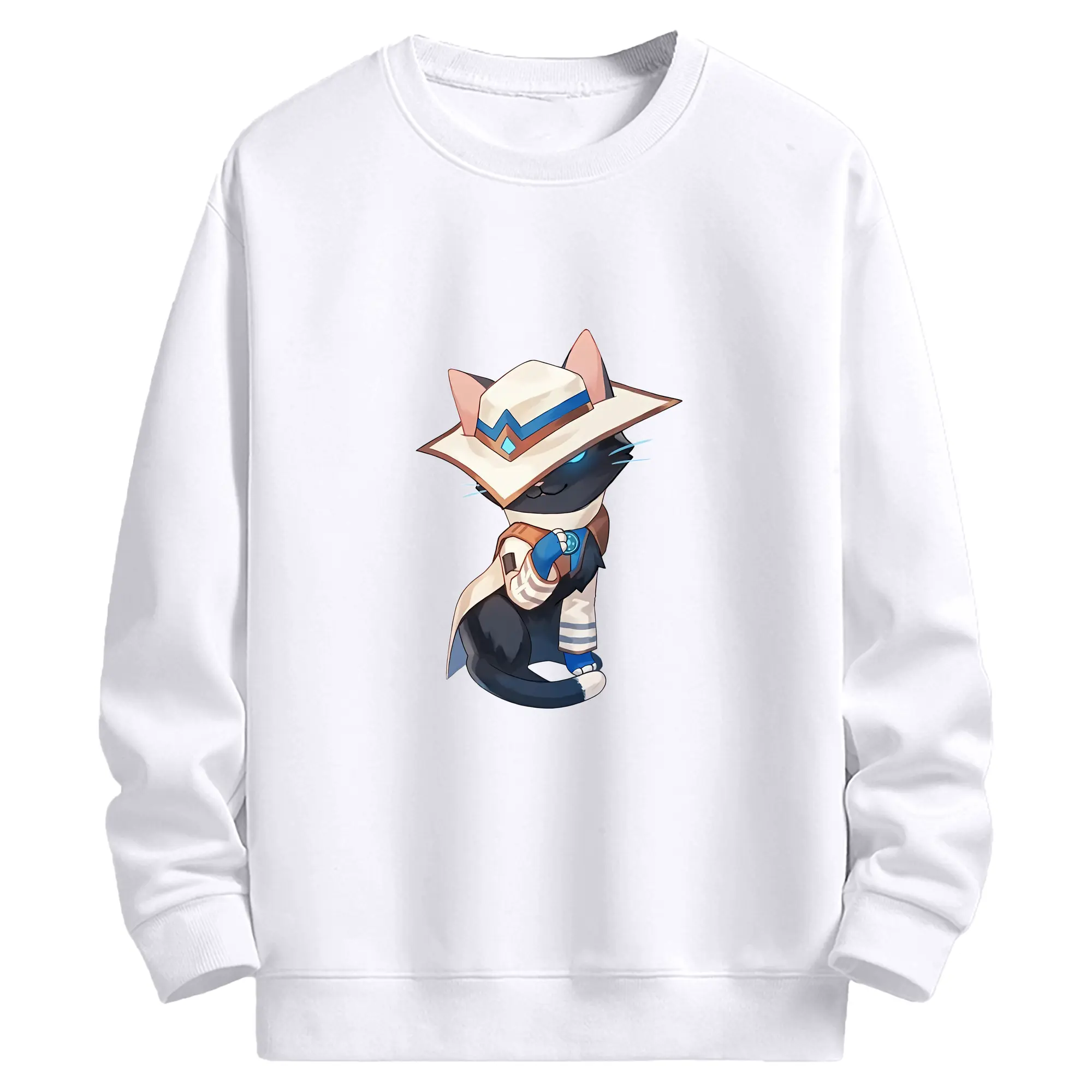 VALORANT グッズ,サイファー - 高品質 クルーネック スウェット ・ コットン59％ ポリエステル41％ ・ ユニセックス 長袖 トレーナー ・ カジュアル デイリー スポーツ 散歩用