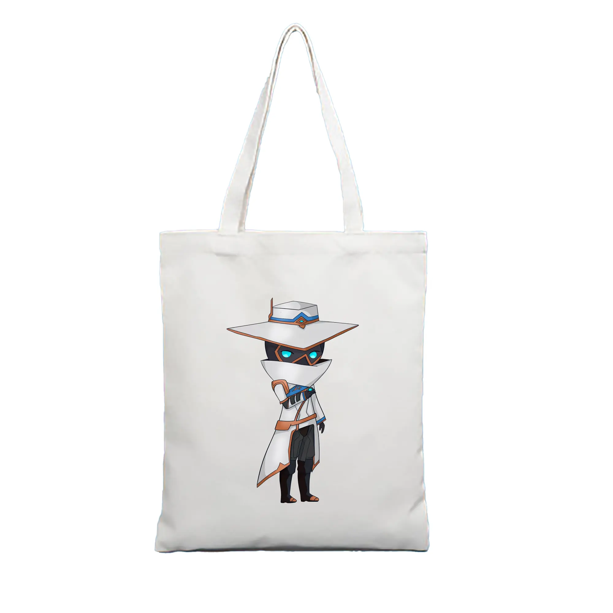 VALORANT グッズ,サイファー - 縦型キャンバス手提げバッグ（トートバッグ） ・ キャンバス素材 ・ ショッピング用 ・ 軽量 丈夫 お手入れ簡単