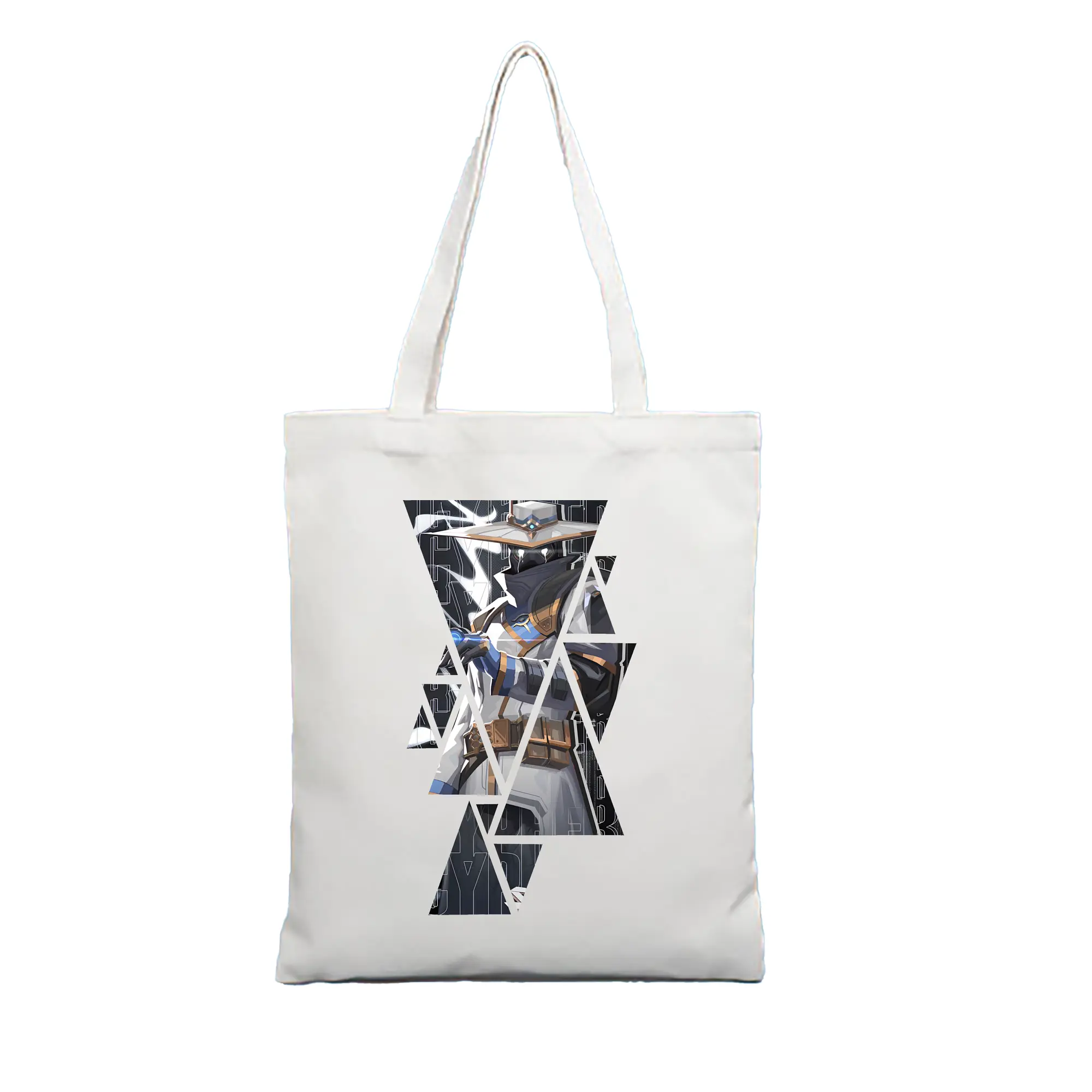 VALORANT グッズ,サイファー - 縦型キャンバス手提げバッグ（トートバッグ） ・ キャンバス素材 ・ ショッピング用 ・ 軽量 丈夫 お手入れ簡単