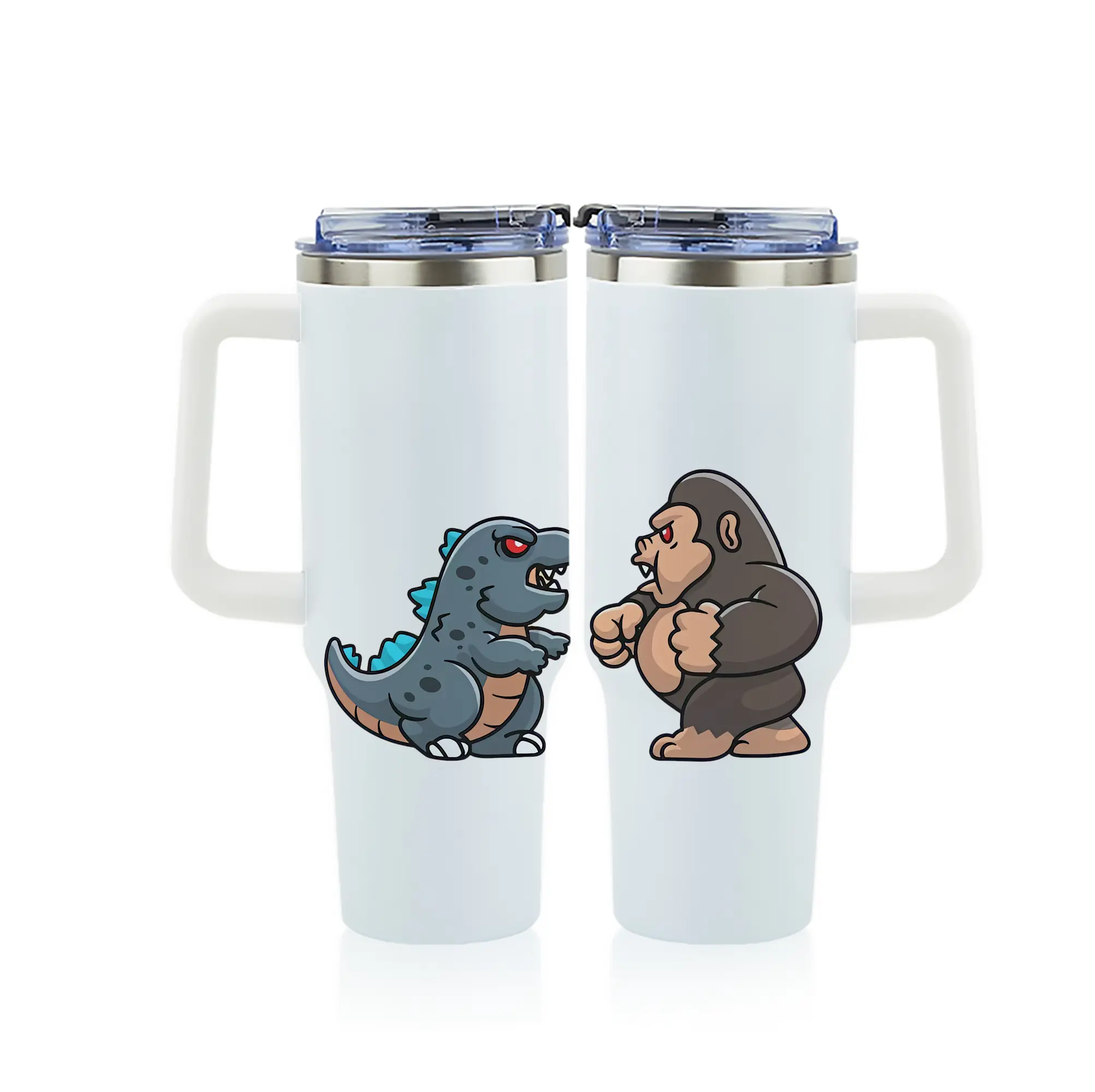 ゴジラ グッズ,ゴジラ - 1200mL フルプリント車用タンブラー ・ 304ステンレス 内側 ・ 201ステンレス 外側 ・ 保温 保冷 ・ 通勤 ドライブ アウトドア用