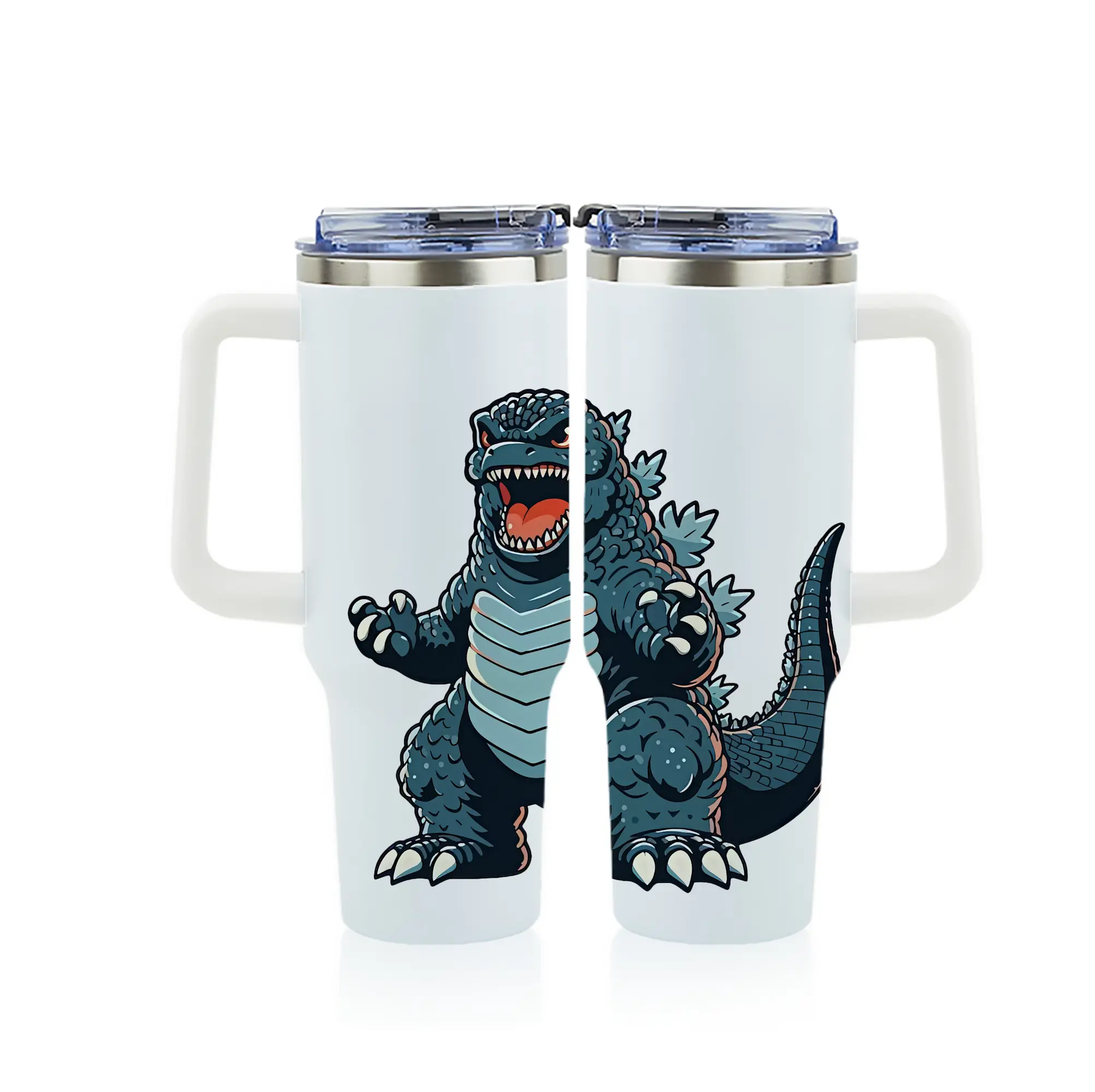 ゴジラ グッズ,ゴジラ - 1200mL フルプリント車用タンブラー ・ 304ステンレス 内側 ・ 201ステンレス 外側 ・ 保温 保冷 ・ 通勤 ドライブ アウトドア用