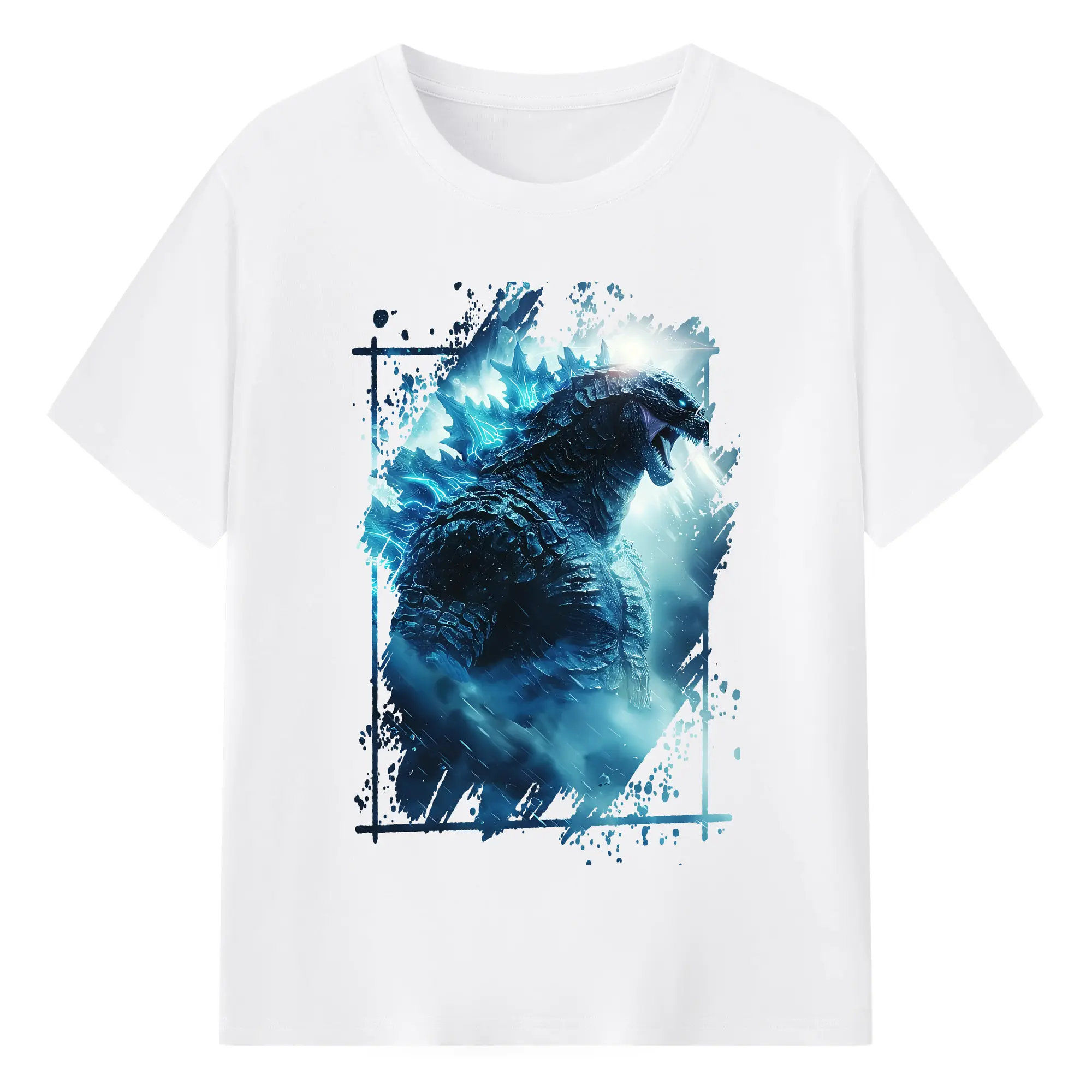 ゴジラ グッズ,ゴジラ - 綿100％ 半袖Tシャツ ・ フロントプリント ・ 快適 通気性 ・ 日常使い 散歩 スポーツ用