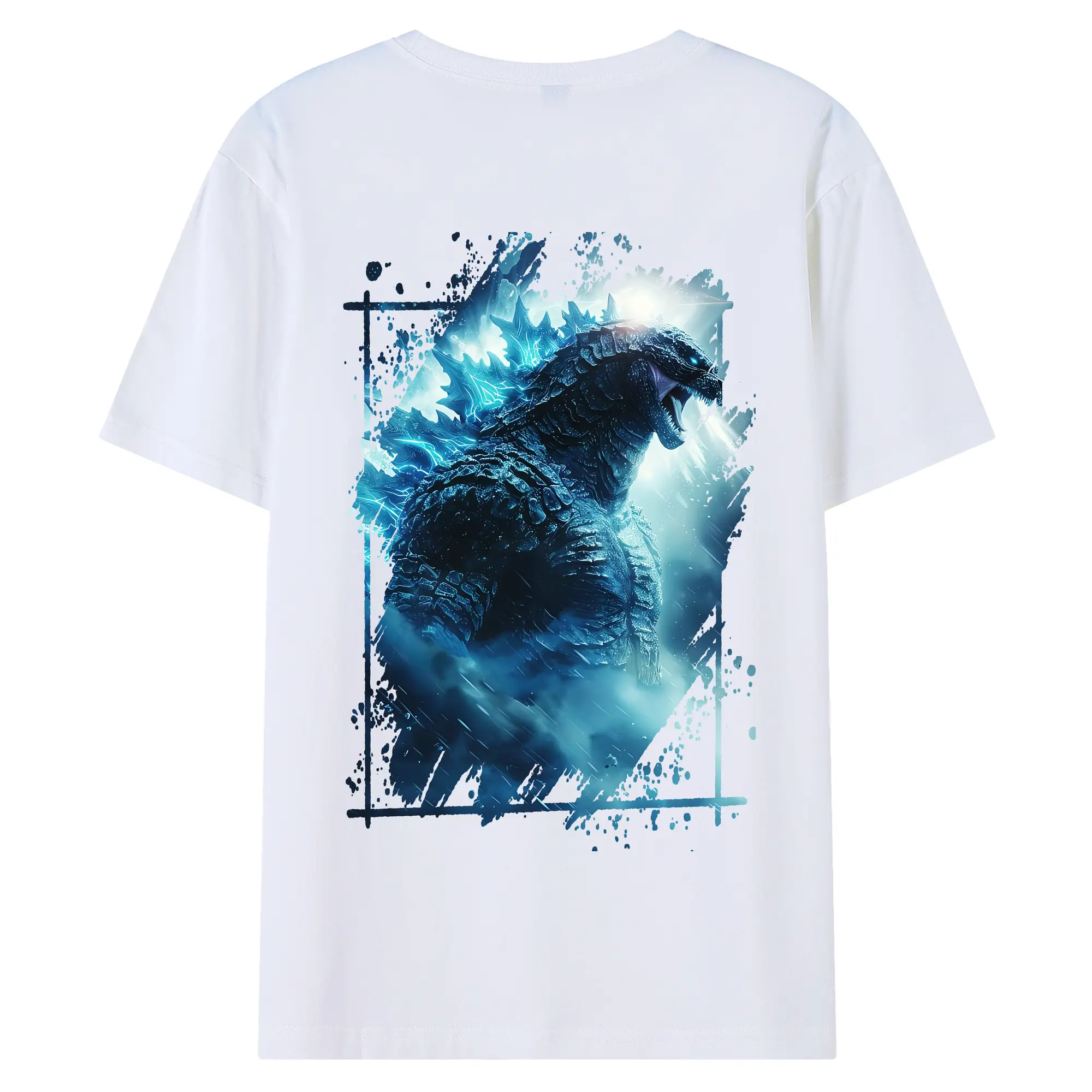 ゴジラ グッズ,ゴジラ - 綿100％ 半袖Tシャツ ・ バックプリント ・ 快適 通気性 ・ 日常使い 散歩 スポーツ用