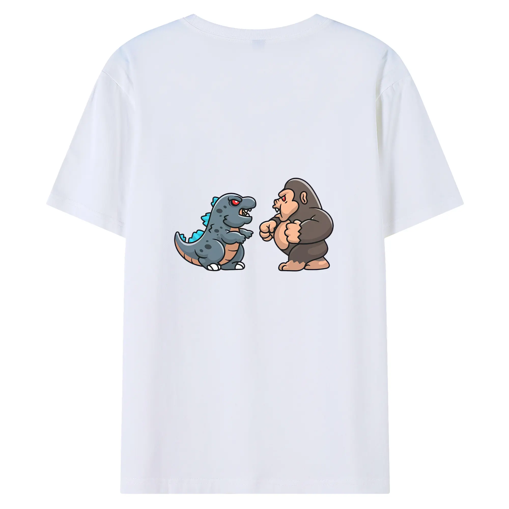 ゴジラ グッズ,ゴジラ - 綿100％ 半袖Tシャツ ・ バックプリント ・ 快適 通気性 ・ 日常使い 散歩 スポーツ用