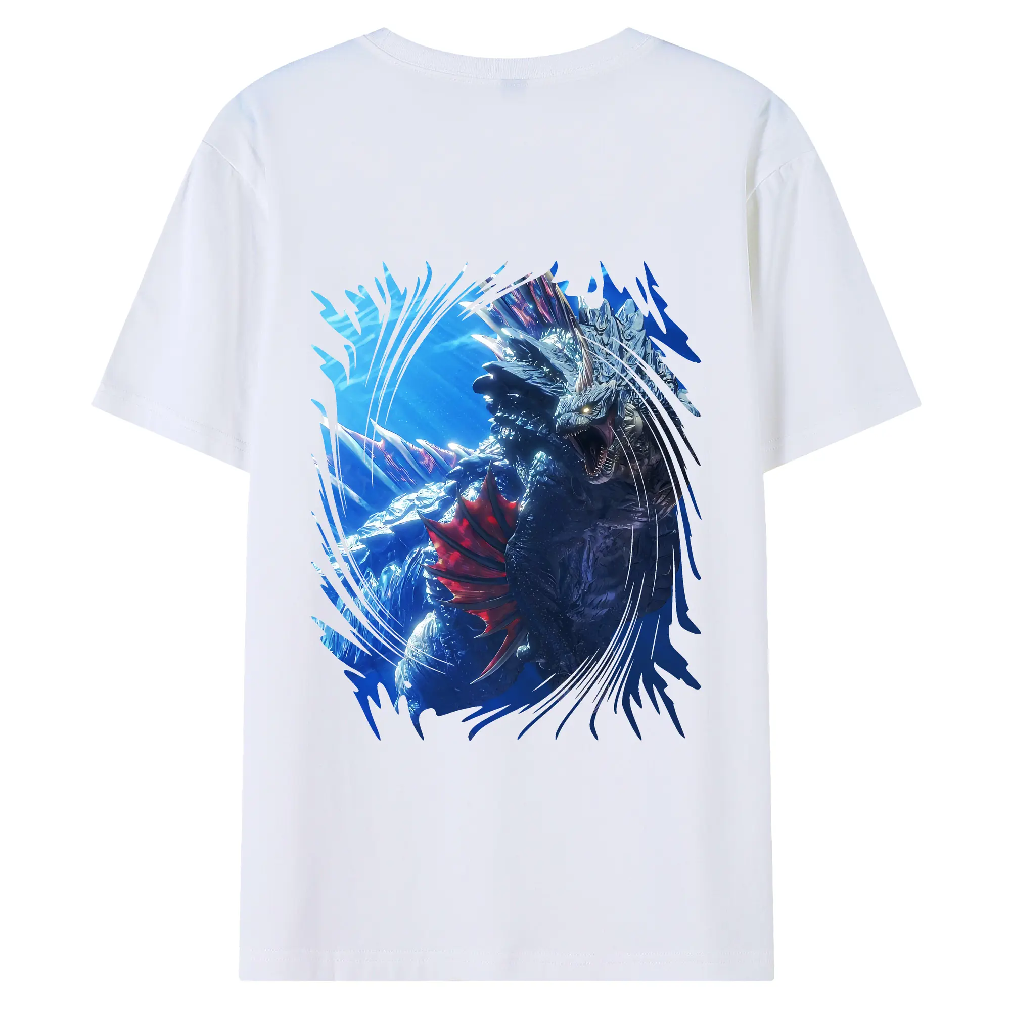 ゴジラ グッズ,ゴジラ - 綿100％ 半袖Tシャツ ・ バックプリント ・ 快適 通気性 ・ 日常使い 散歩 スポーツ用