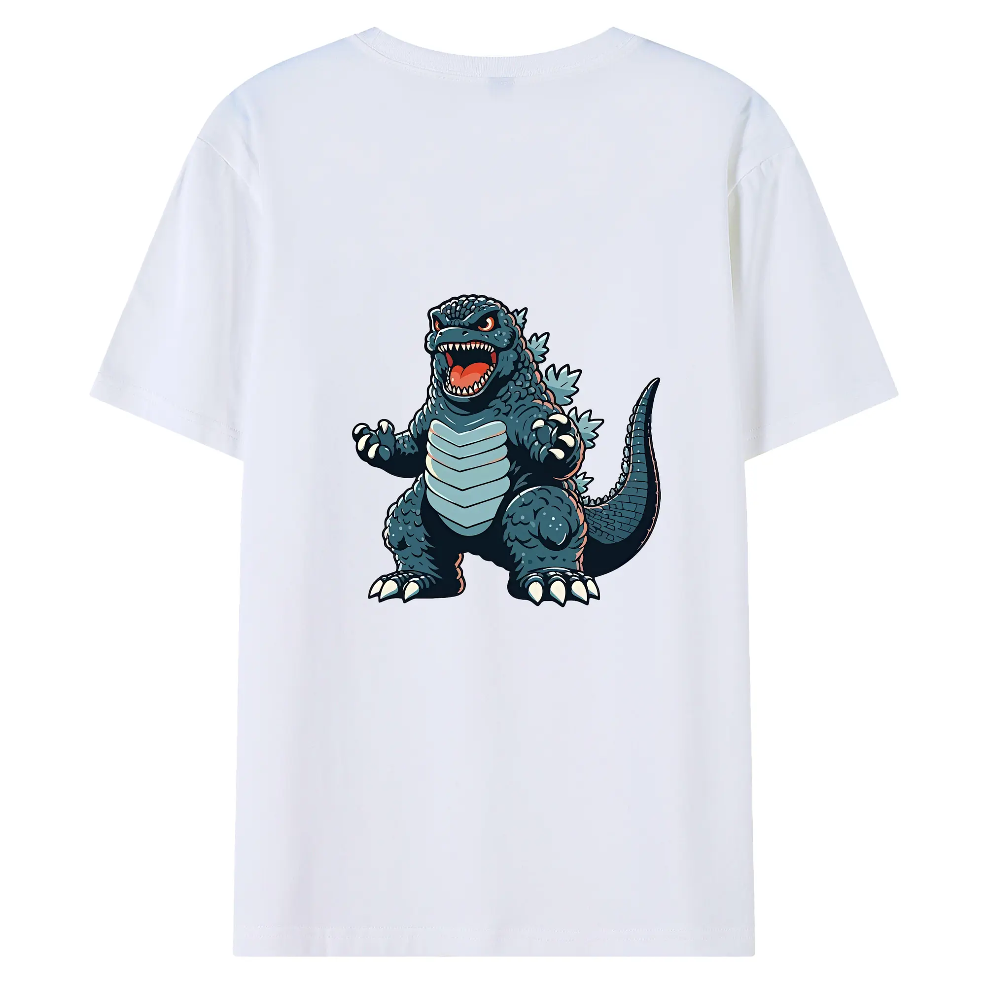 ゴジラ グッズ,ゴジラ - 綿100％ 半袖Tシャツ ・ バックプリント ・ 快適 通気性 ・ 日常使い 散歩 スポーツ用