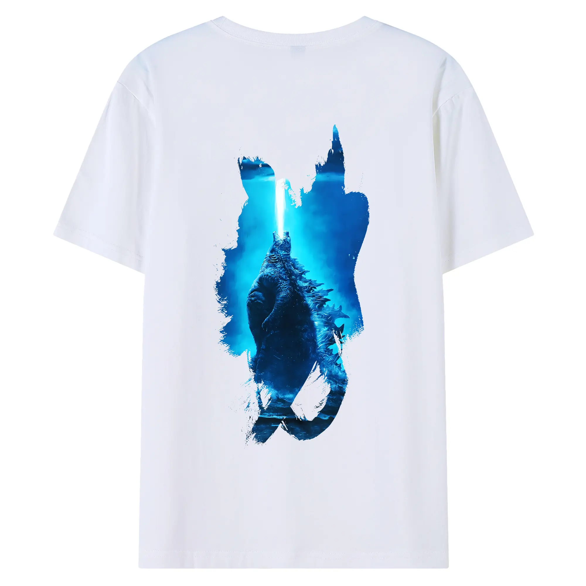 ゴジラ グッズ,ゴジラ - 綿100％ 半袖Tシャツ ・ バックプリント ・ 快適 通気性 ・ 日常使い 散歩 スポーツ用