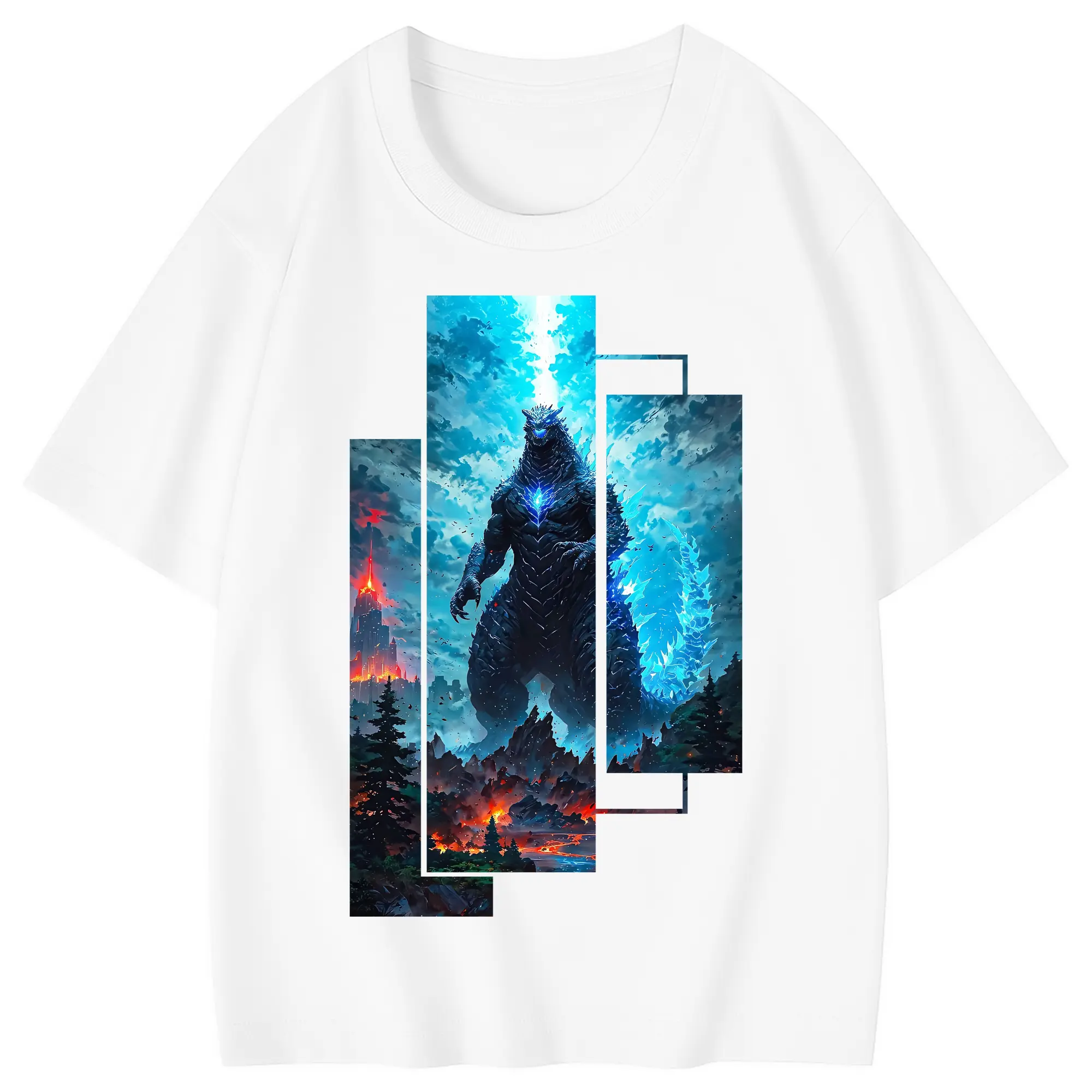 ゴジラ グッズ,ゴジラ - 綿100％ キッズTシャツ ・ フロントプリント ・ 快適 通気性 ・ スポーツ カジュアル 散歩用