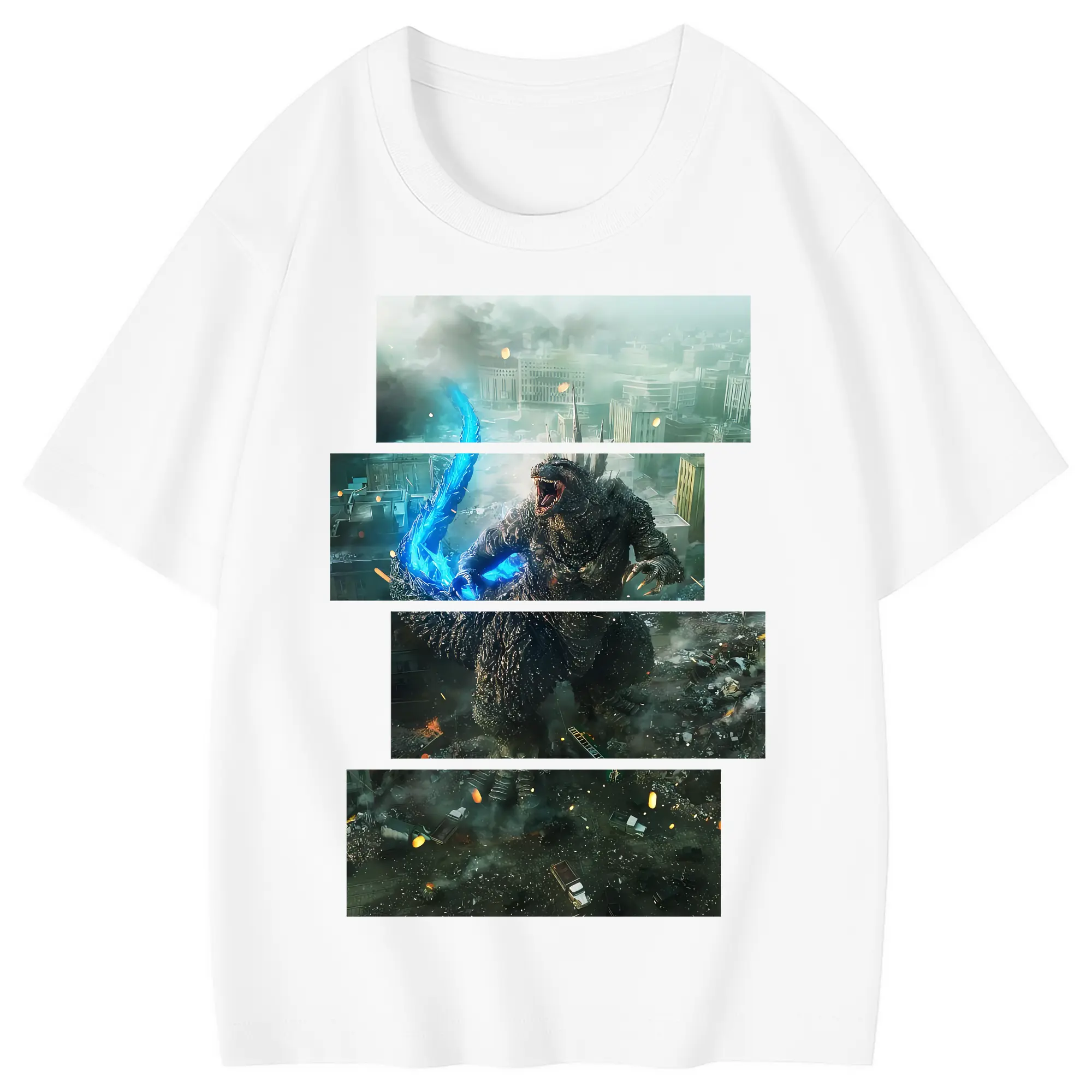 ゴジラ グッズ,ゴジラ - 綿100％ キッズTシャツ ・ フロントプリント ・ 快適 通気性 ・ スポーツ カジュアル 散歩用