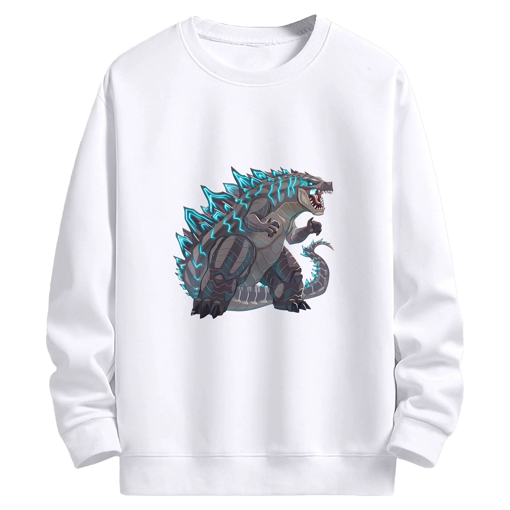 ゴジラ グッズ,ゴジラ - 高品質 クルーネック スウェット ・ コットン59％ ポリエステル41％ ・ ユニセックス 長袖 トレーナー ・ カジュアル デイリー スポーツ 散歩用