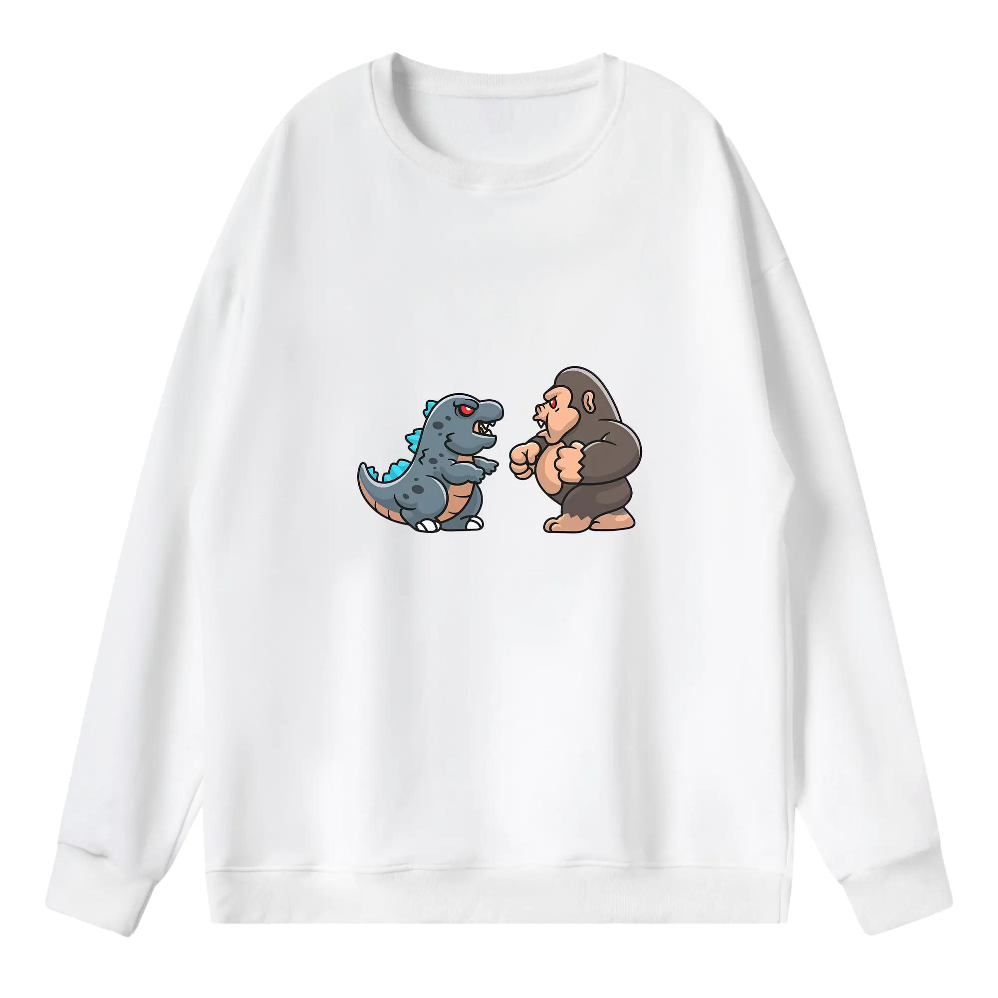 ゴジラ グッズ,ゴジラ - 薄手 クルーネック スウェット 裏毛260g · ポリエステル 春秋向け カジュアル 男女兼用 · トレーナー デイリー スポーツ 散歩に最適