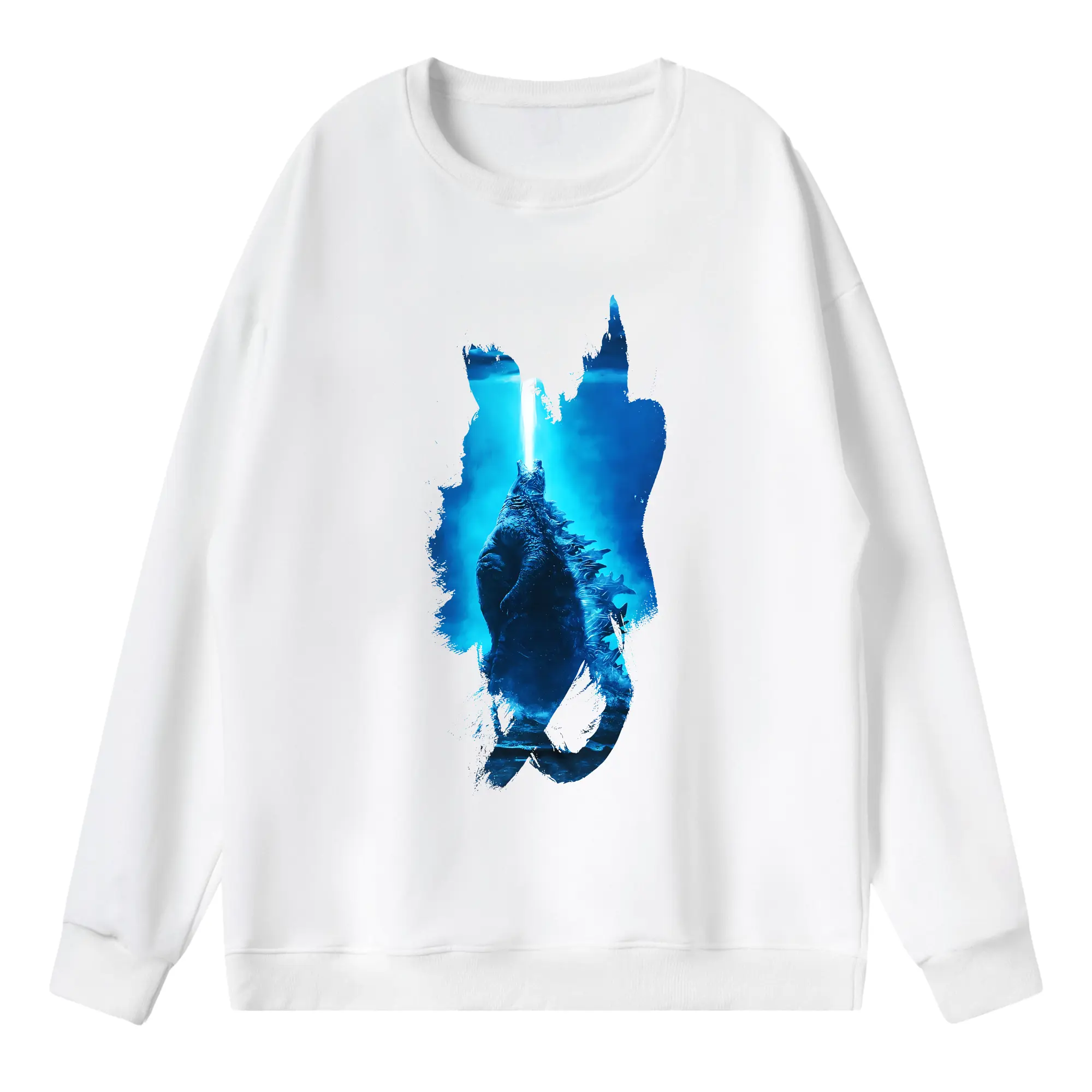 ゴジラ グッズ,ゴジラ - 薄手 クルーネック スウェット 裏毛260g · ポリエステル 春秋向け カジュアル 男女兼用 · トレーナー デイリー スポーツ 散歩に最適