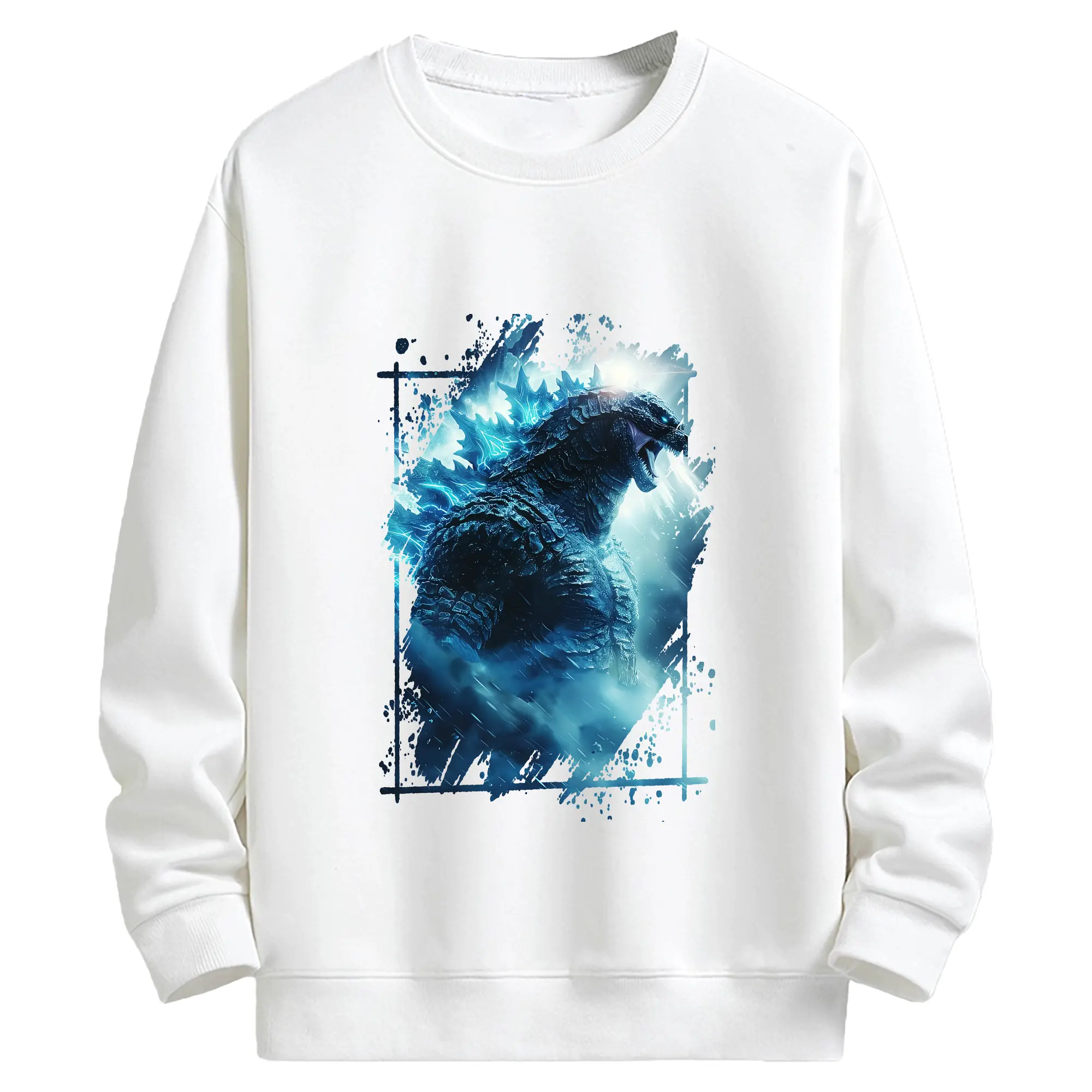 ゴジラ グッズ,ゴジラ - キッズ クルーネックスウェットシャツ ・ フロントプリント ・ 綿80％ ポリエステル20％ ・ 快適 通学 スポーツ 日常使い お散歩用