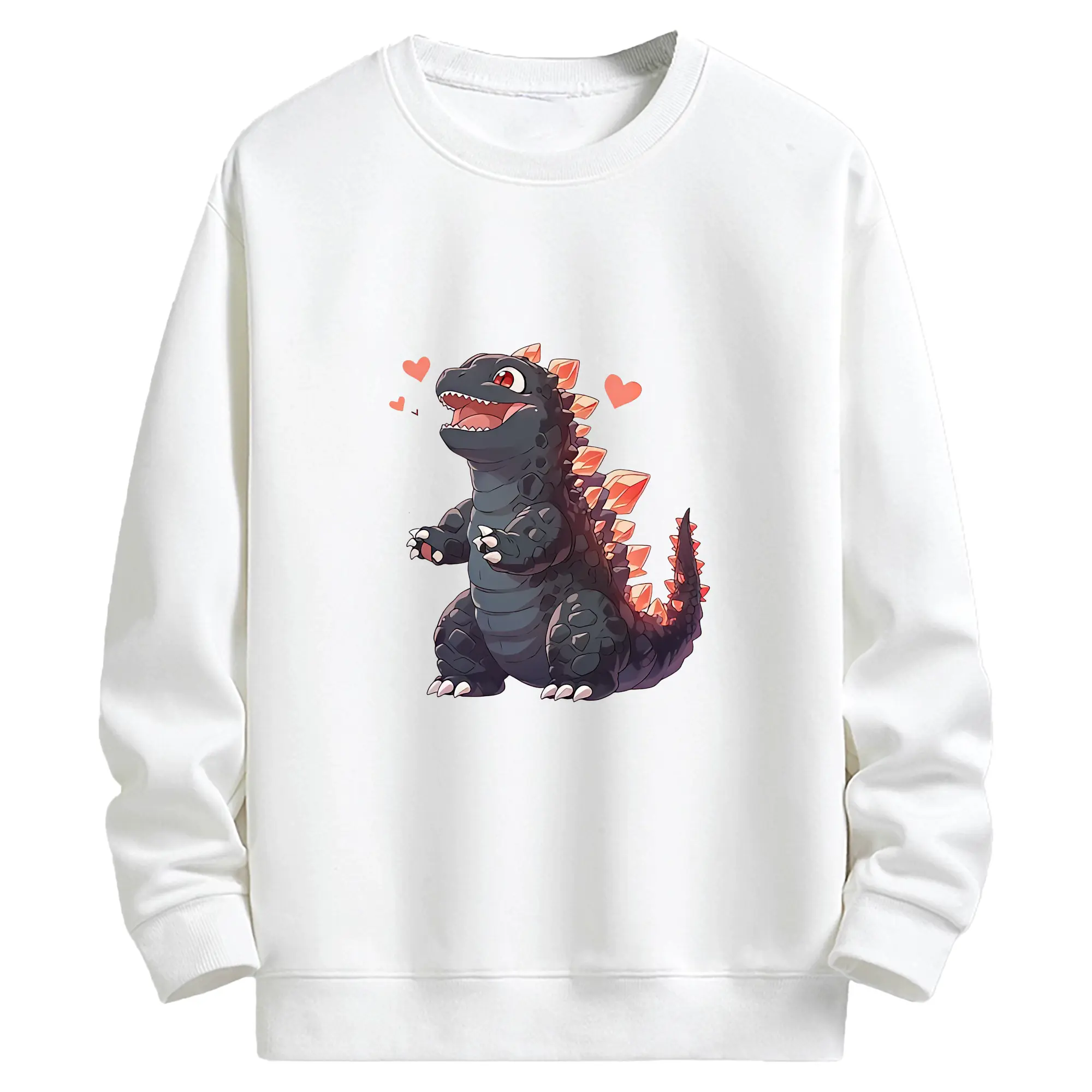 ゴジラ グッズ,ゴジラ - キッズ クルーネックスウェットシャツ ・ フロントプリント ・ 綿80％ ポリエステル20％ ・ 快適 通学 スポーツ 日常使い お散歩用