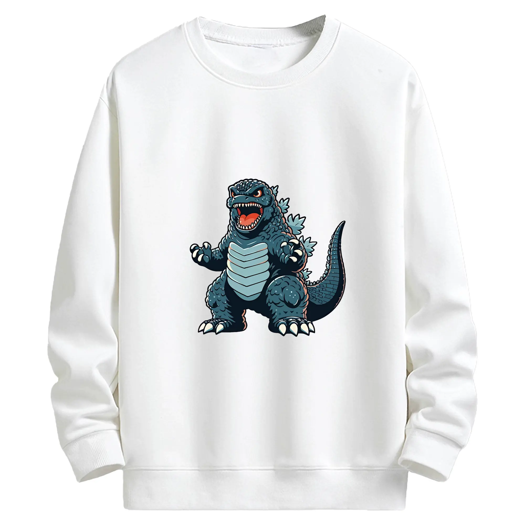 ゴジラ グッズ,ゴジラ - キッズ クルーネックスウェットシャツ ・ フロントプリント ・ 綿80％ ポリエステル20％ ・ 快適 通学 スポーツ 日常使い お散歩用