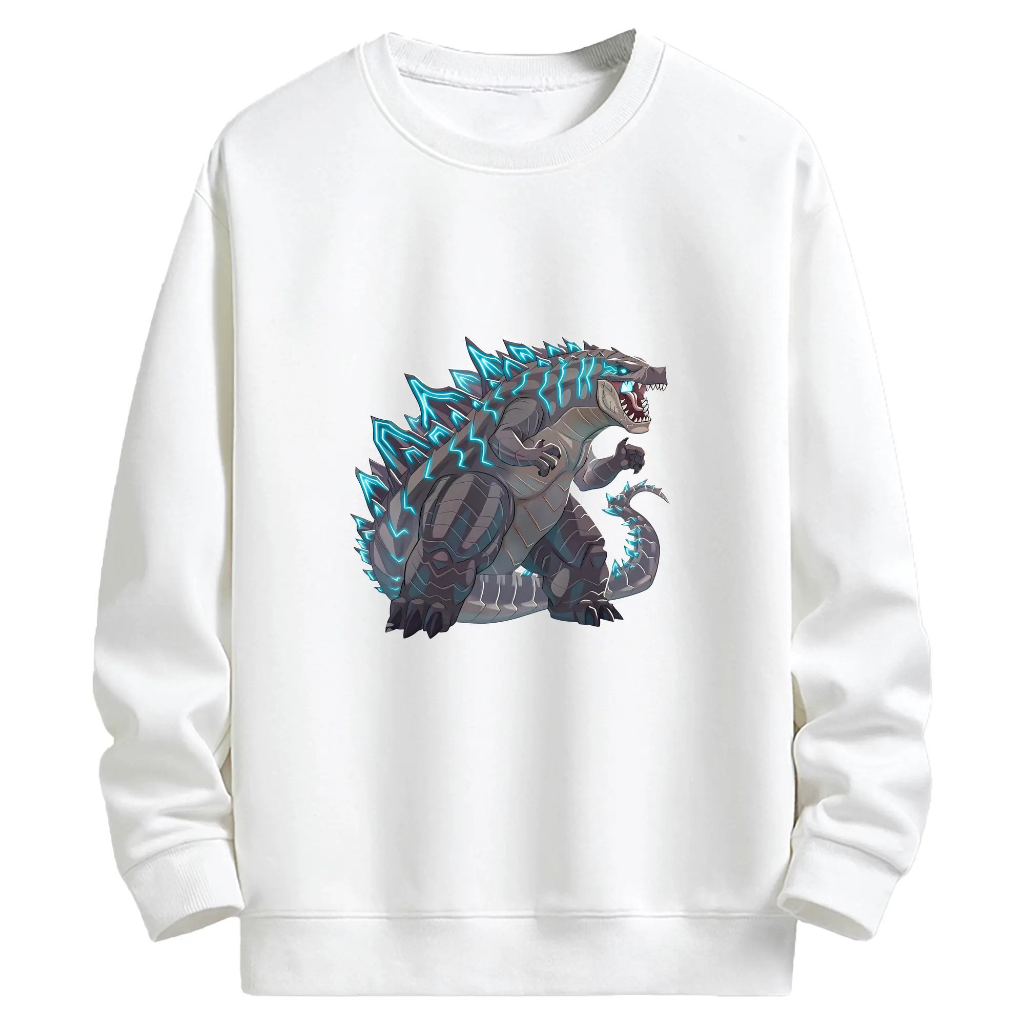 ゴジラ グッズ,ゴジラ - キッズ クルーネックスウェットシャツ ・ フロントプリント ・ 綿80％ ポリエステル20％ ・ 快適 通学 スポーツ 日常使い お散歩用