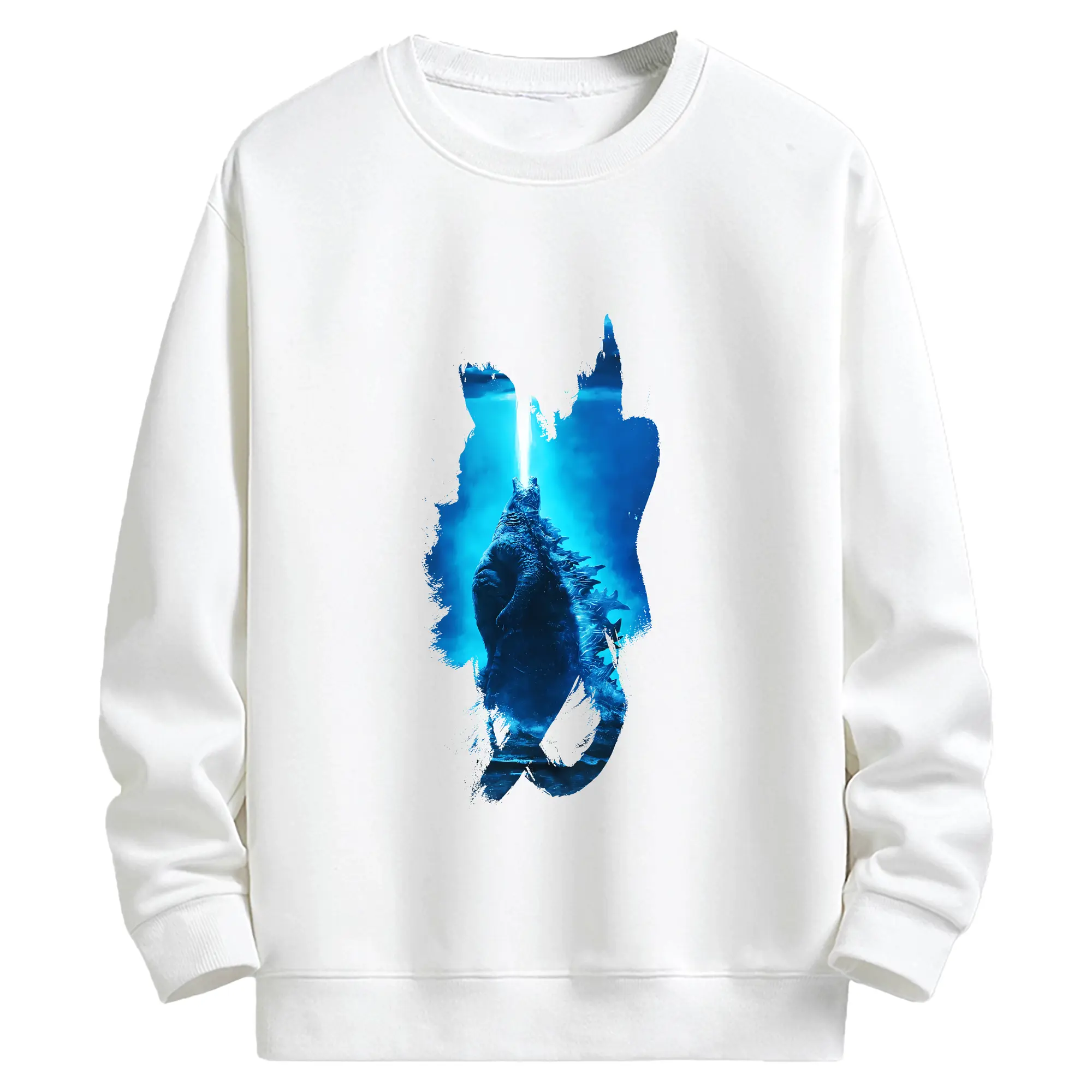 ゴジラ グッズ,ゴジラ - キッズ クルーネックスウェットシャツ ・ フロントプリント ・ 綿80％ ポリエステル20％ ・ 快適 通学 スポーツ 日常使い お散歩用