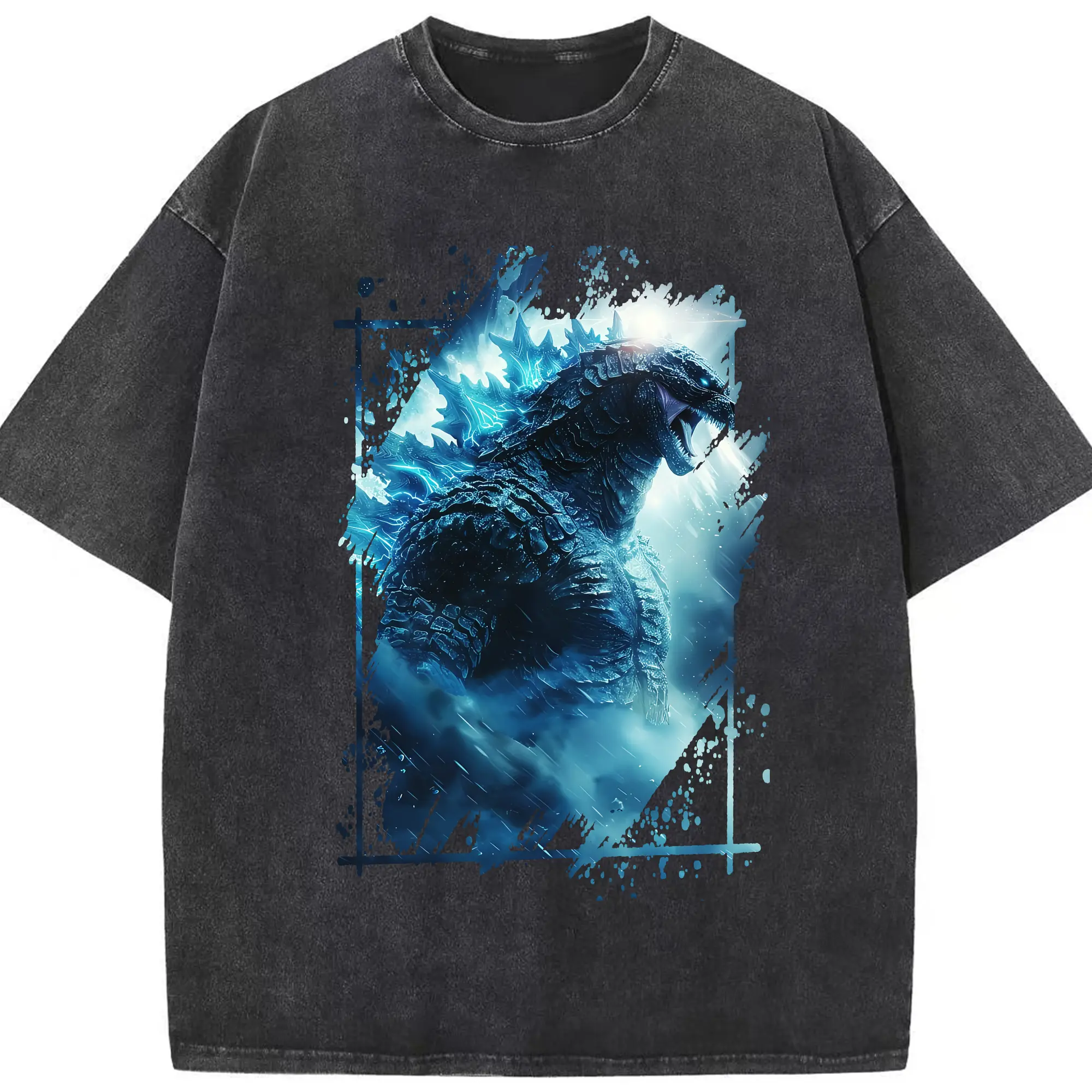 ゴジラ グッズ,ゴジラ - 綿100％ ヴィンテージ風 半袖Tシャツ ・ フロントプリント ・ 柔らか肌触り ・ 通気性 快適 ・ スポーツ カジュアル 外出用