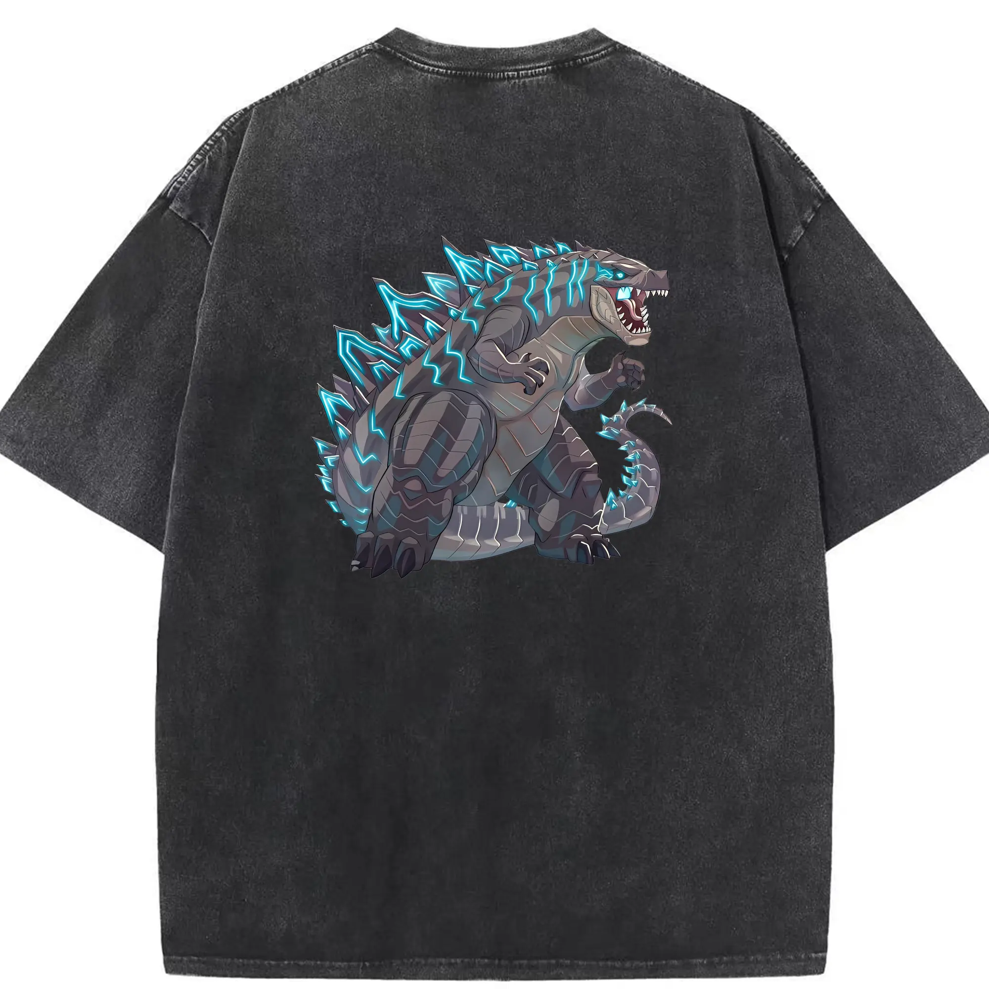 ゴジラ グッズ,ゴジラ - 綿100％ ヴィンテージ風 半袖Tシャツ ・ 背面プリント ・ 柔らか肌触り ・ 通気性 快適 ・ スポーツ カジュアル 外出用