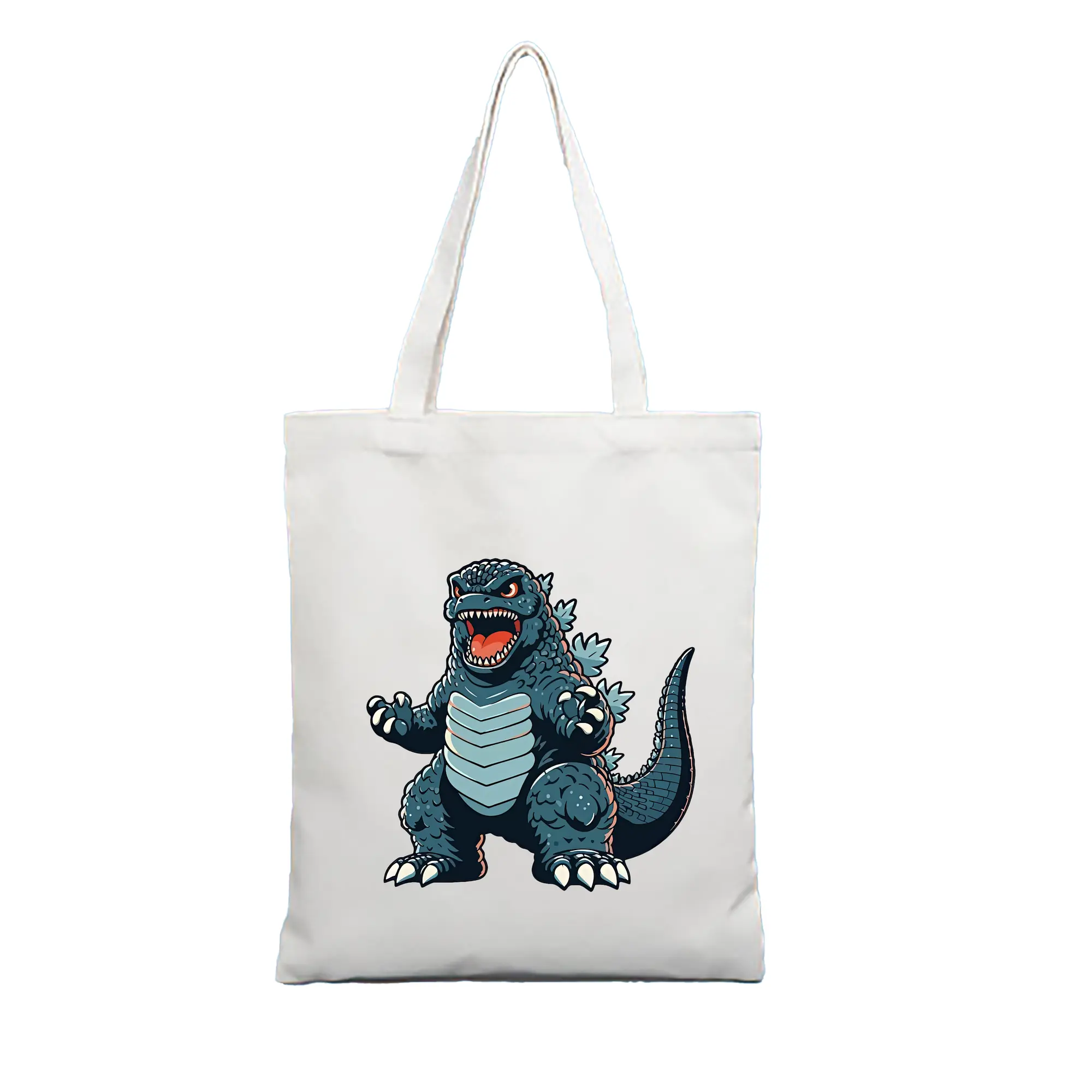 ゴジラ グッズ,ゴジラ - 縦型キャンバス手提げバッグ（トートバッグ） ・ キャンバス素材 ・ ショッピング用 ・ 軽量 丈夫 お手入れ簡単
