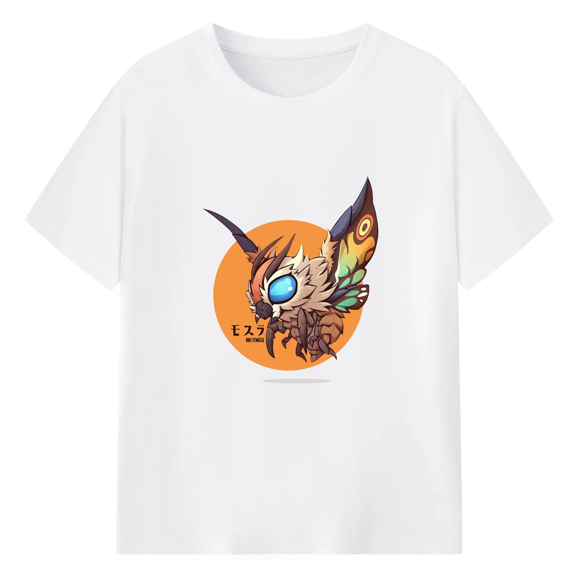 ゴジラ グッズ,モスラ - 綿100％ 半袖Tシャツ ・ フロントプリント ・ 快適 通気性 ・ 日常使い 散歩 スポーツ用